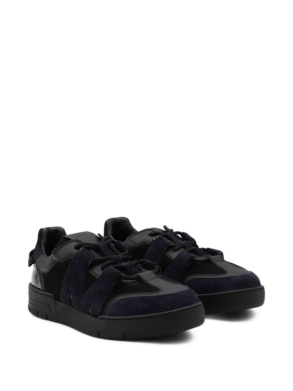 lace-up suede sneakers - 2
