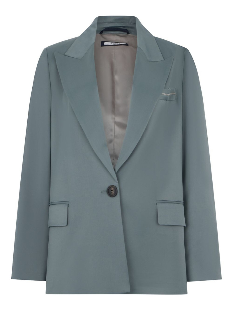 button-fastening pocket blazer 1