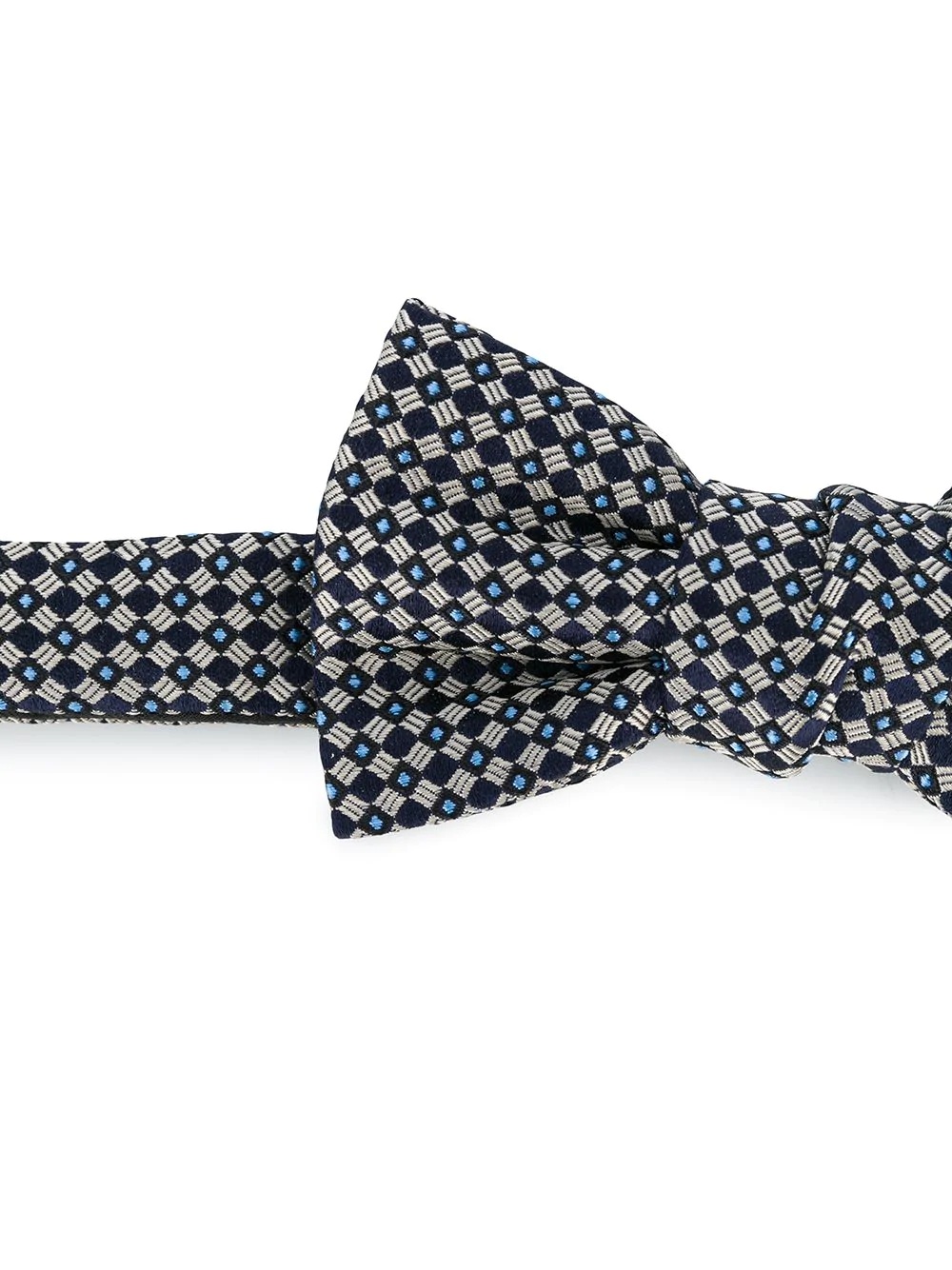 geometric silk bow tie - 2