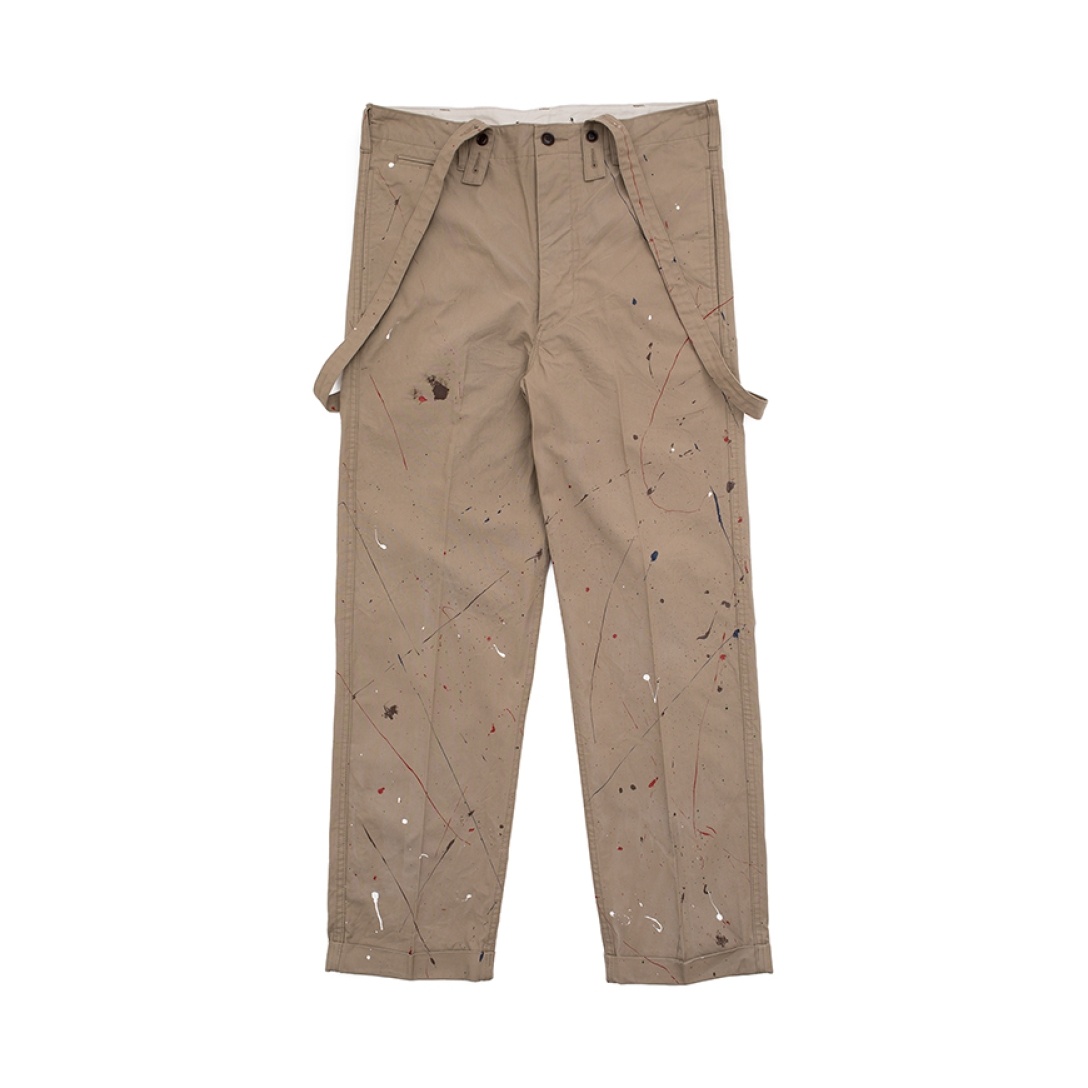 CAMUS BRACES PANTS WD BEIGE - 1