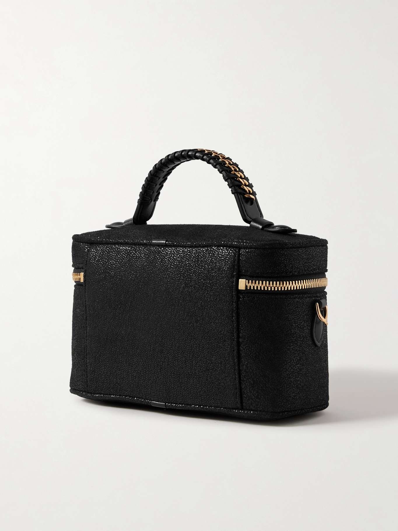 Falabella chain-embellished brushed shoulder bag Black - 3