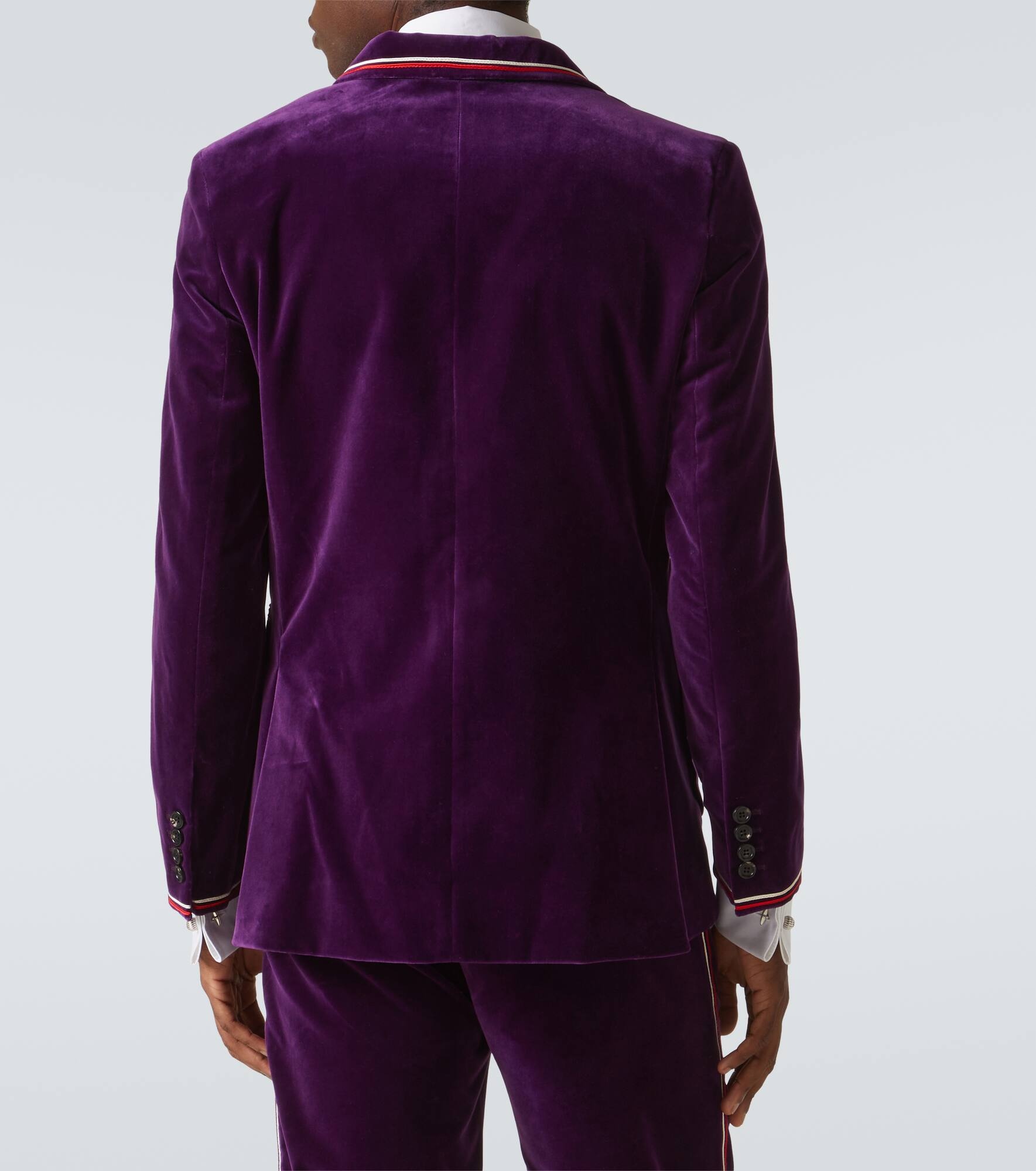 Showcase cotton velvet blazer - 4