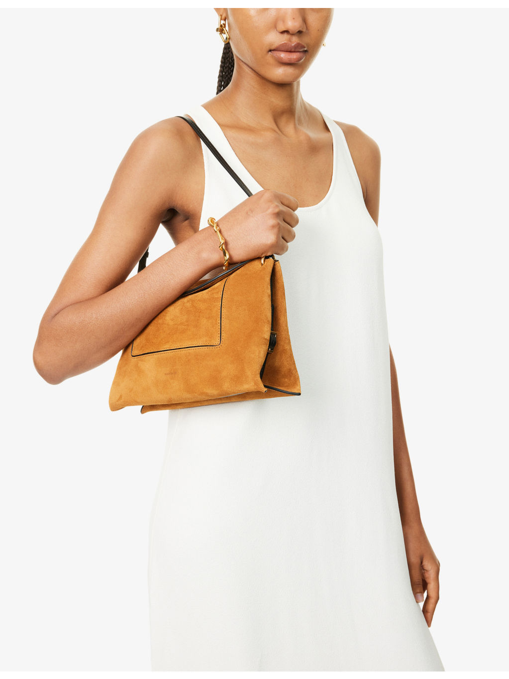 Penelope Slouch Suede Shoulder Bag - 2