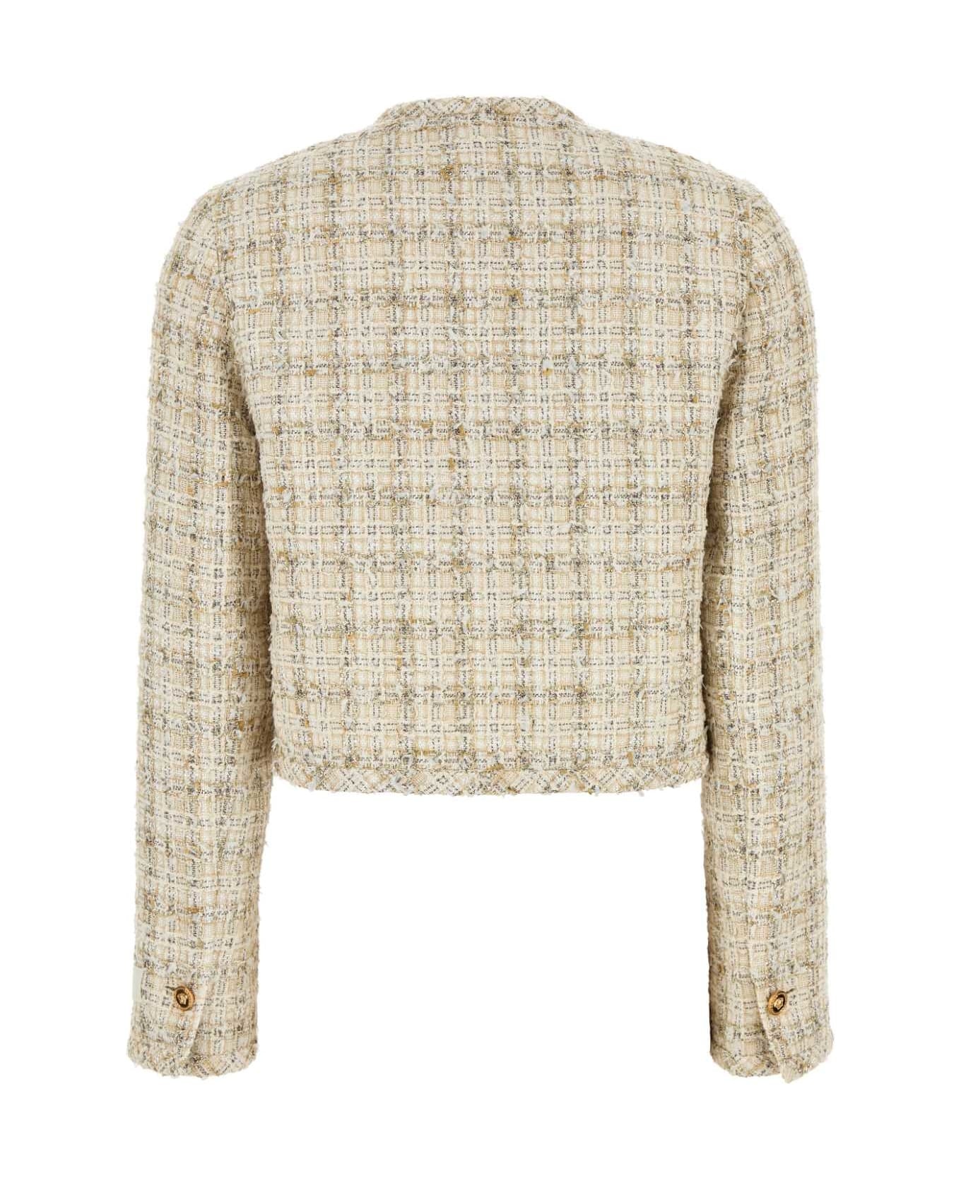 Multicolor Tweed Blazer - 2