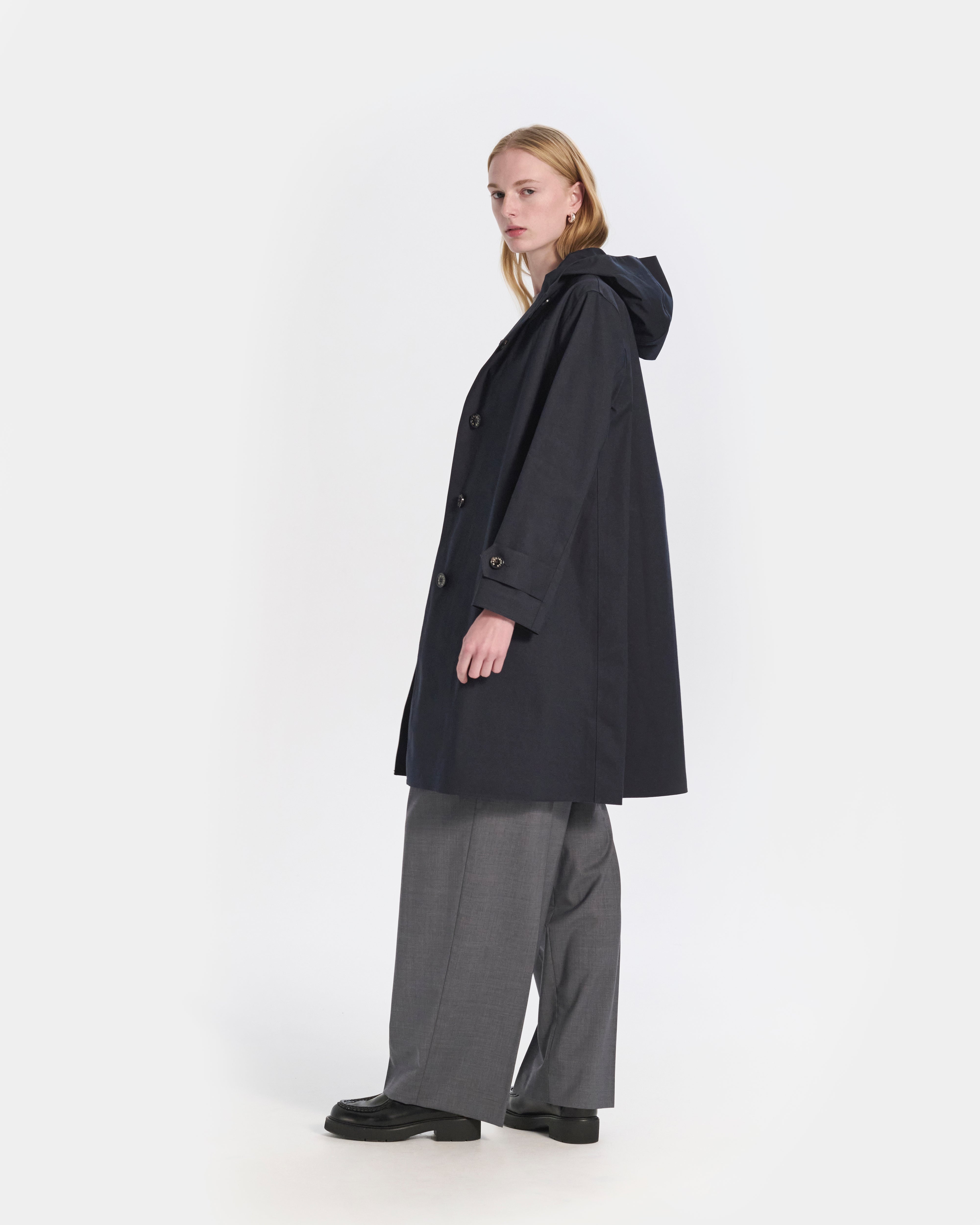 Watten Rubberised Hooded 3/4 Length Coat - 6