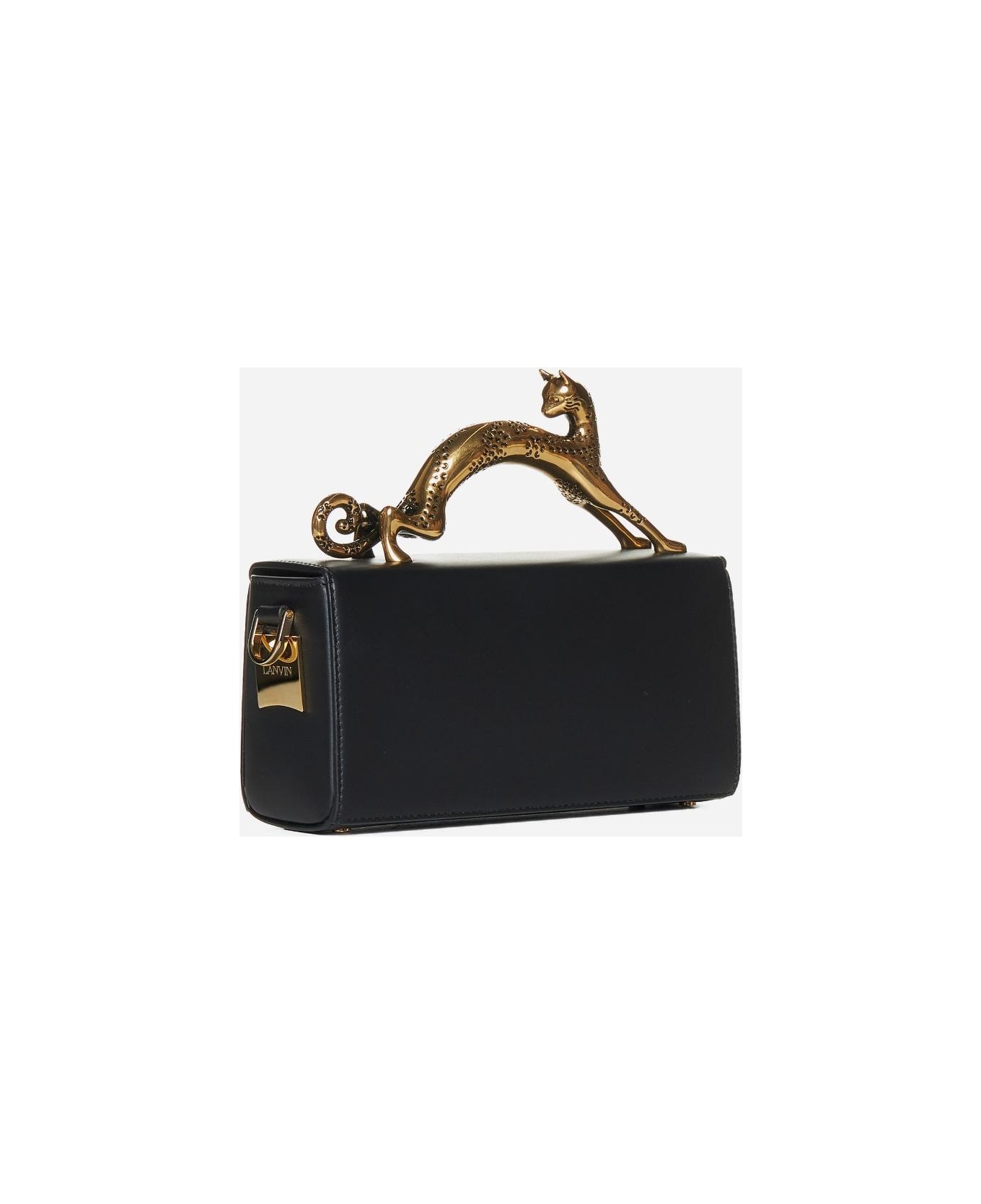 Black Nano Pencil Cat Top Handle Bag - 4