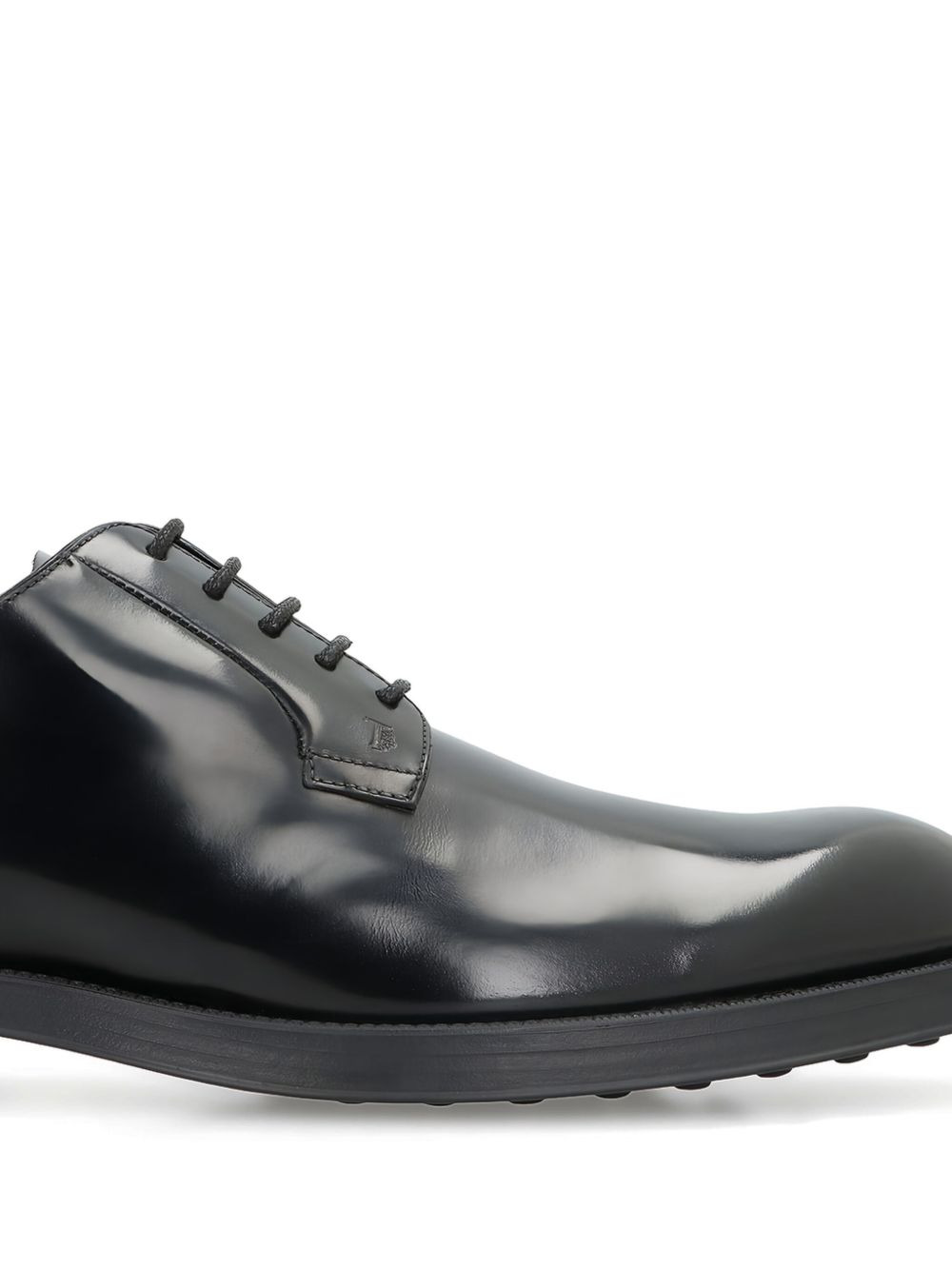 leather lace-up derby shoes - 3
