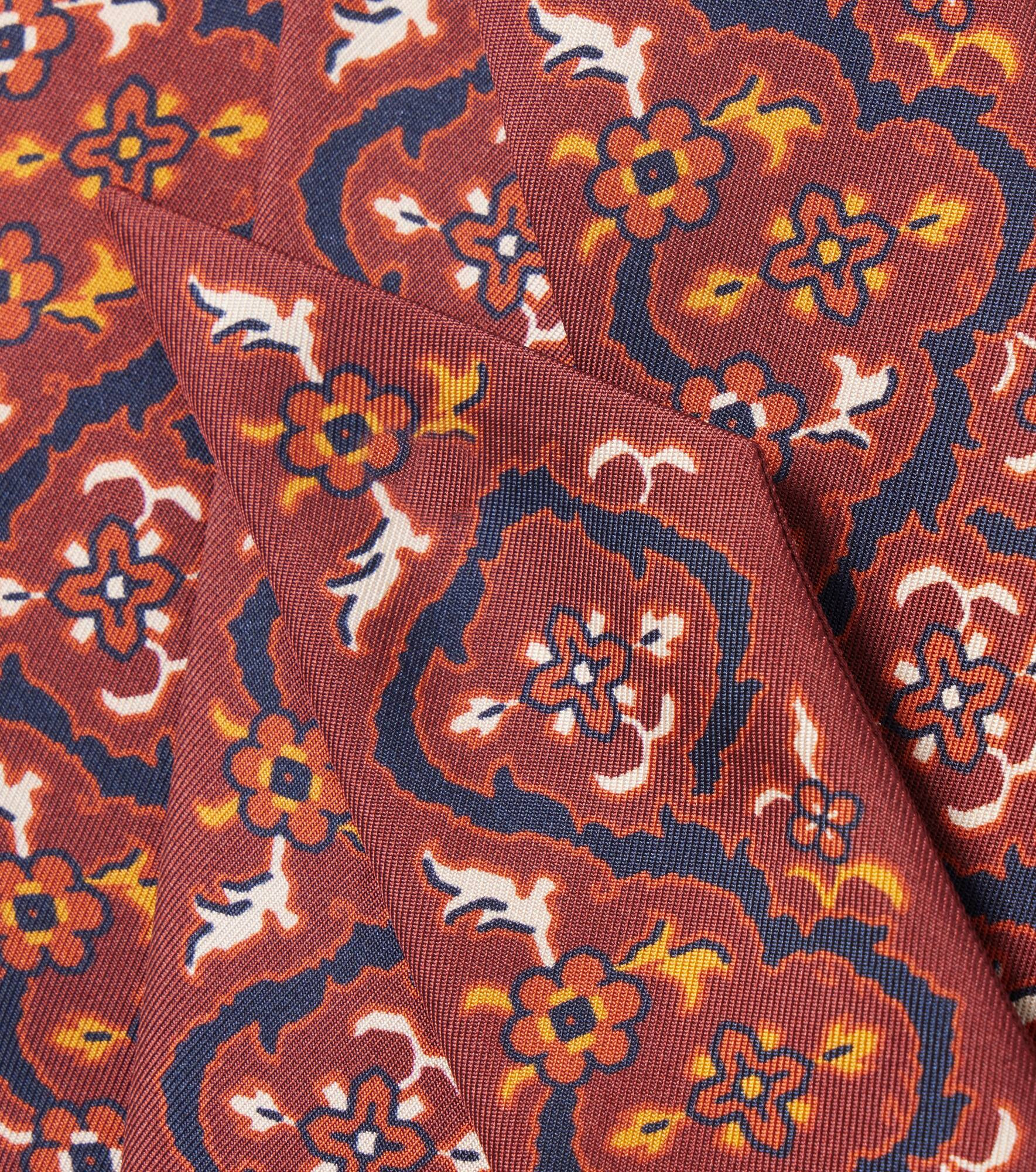 Printed silk scarf - 4
