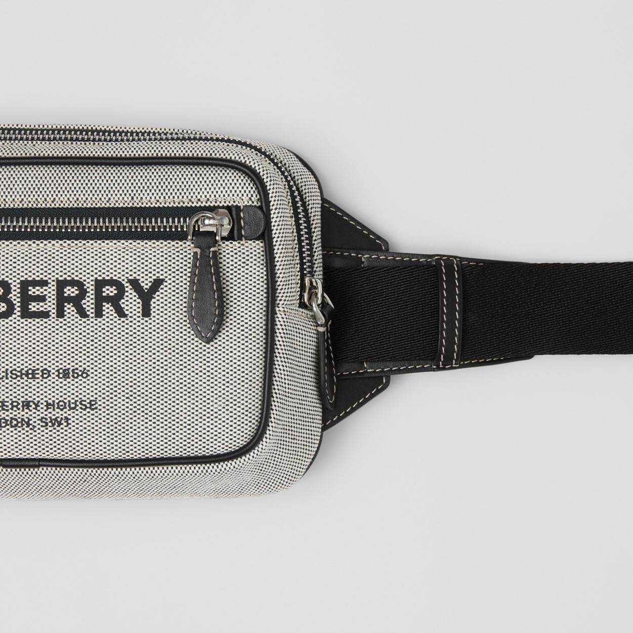 Horseferry Print Cotton Canvas Bum Bag - 2