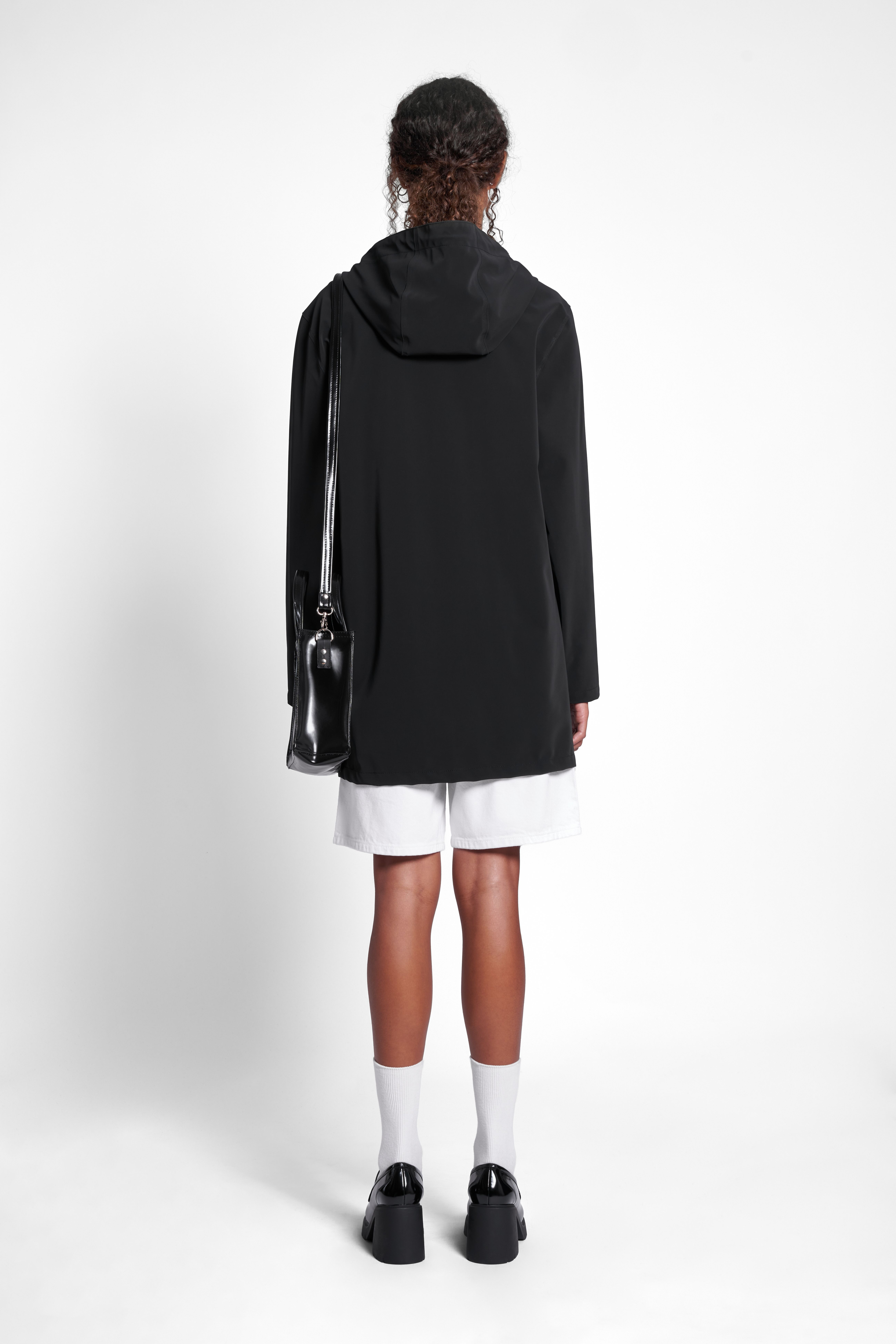 Stockholm Lightweight Matte Raincoat Black - 4