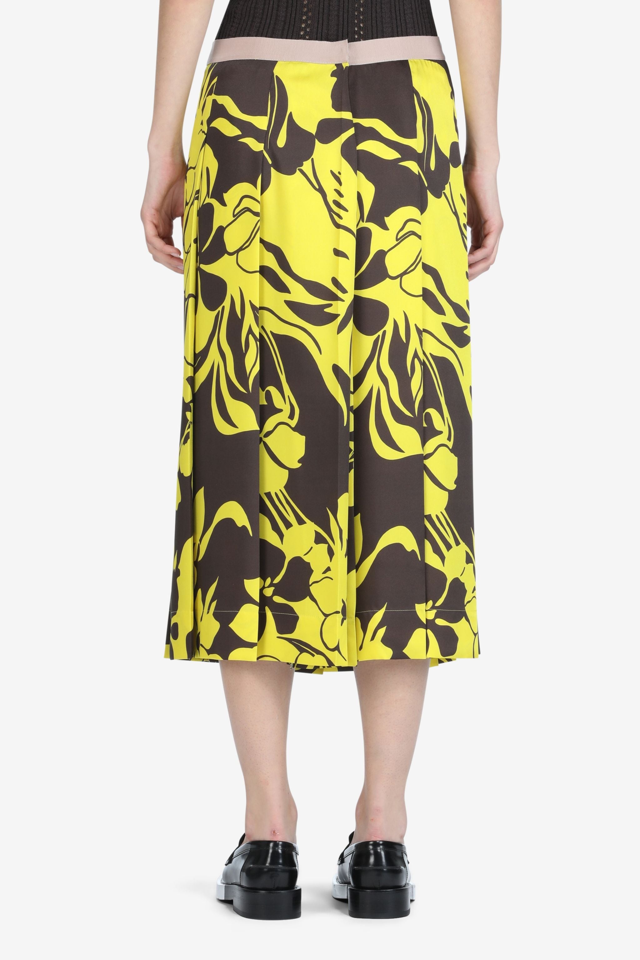 FLORAL-PRINT PLEATED SKIRT - 2