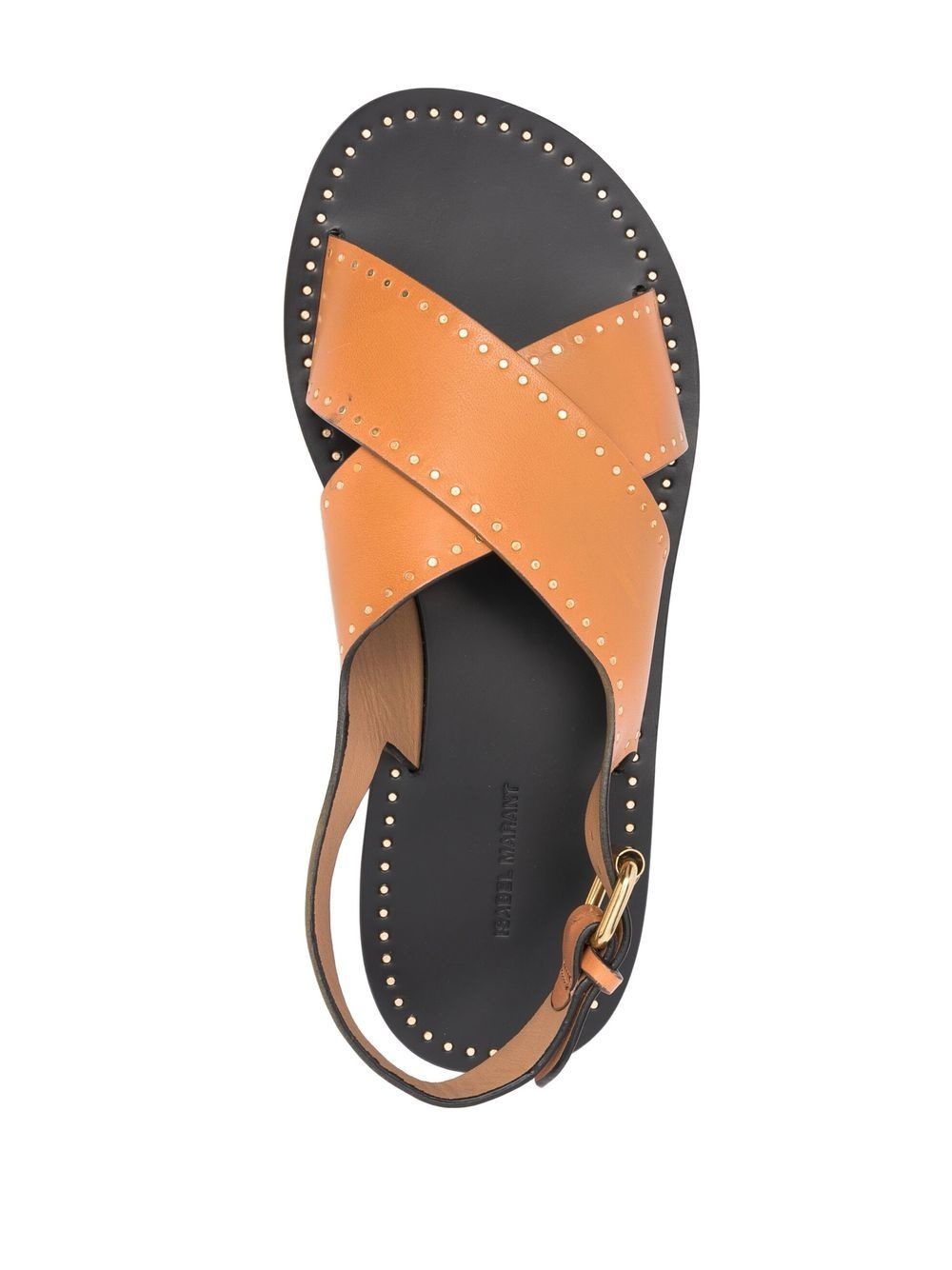 cross-strap slingback sandals - 4