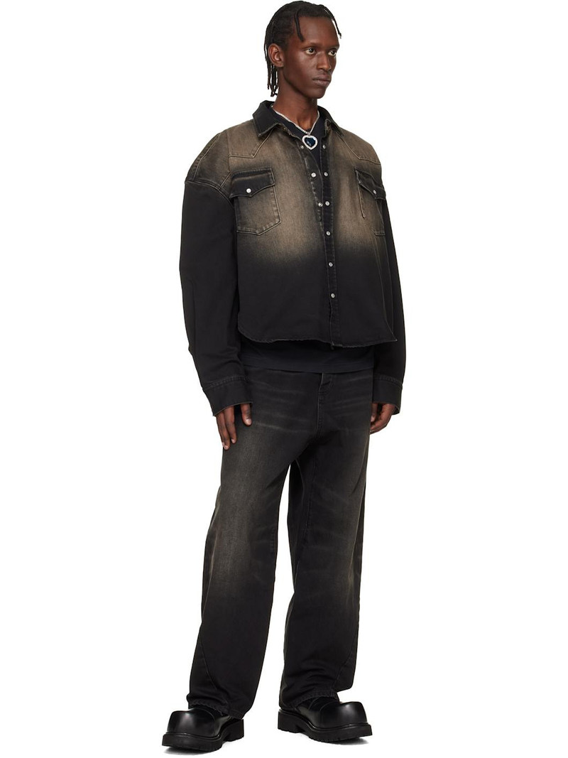 VETEMENTS Black Cowboy Denim Shirt outlook