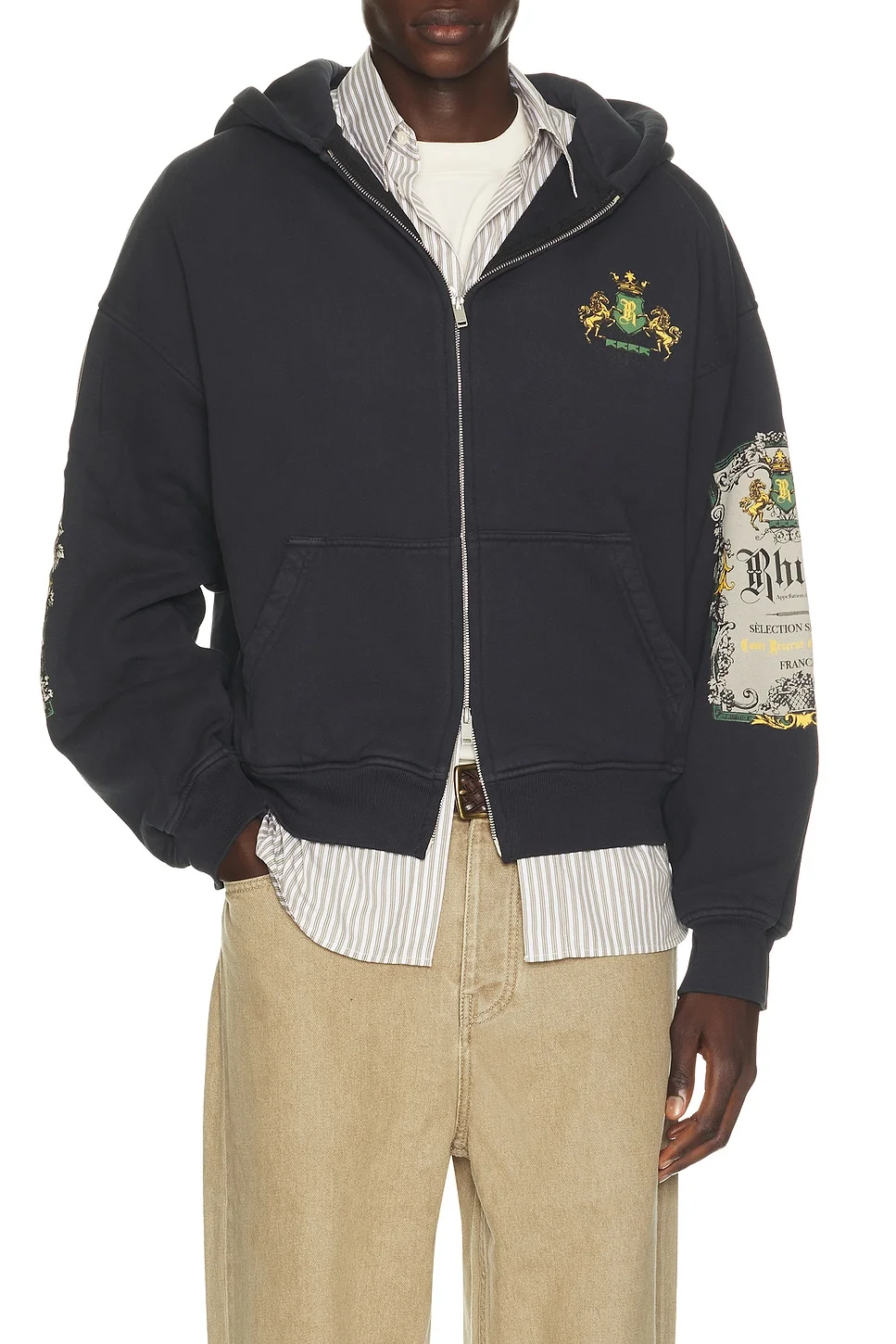 Bordeaux Reserve Zip-Up Hoodie - 1