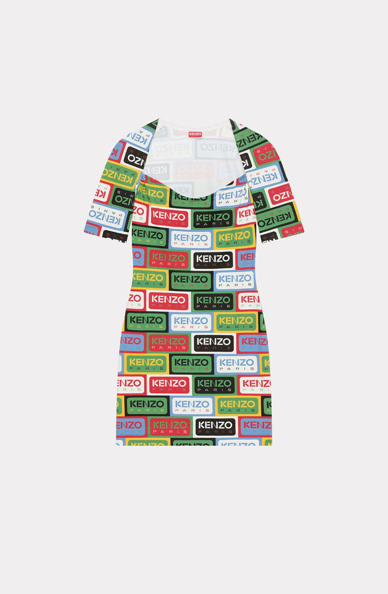 'KENZO Labels' bodycon dress - 1