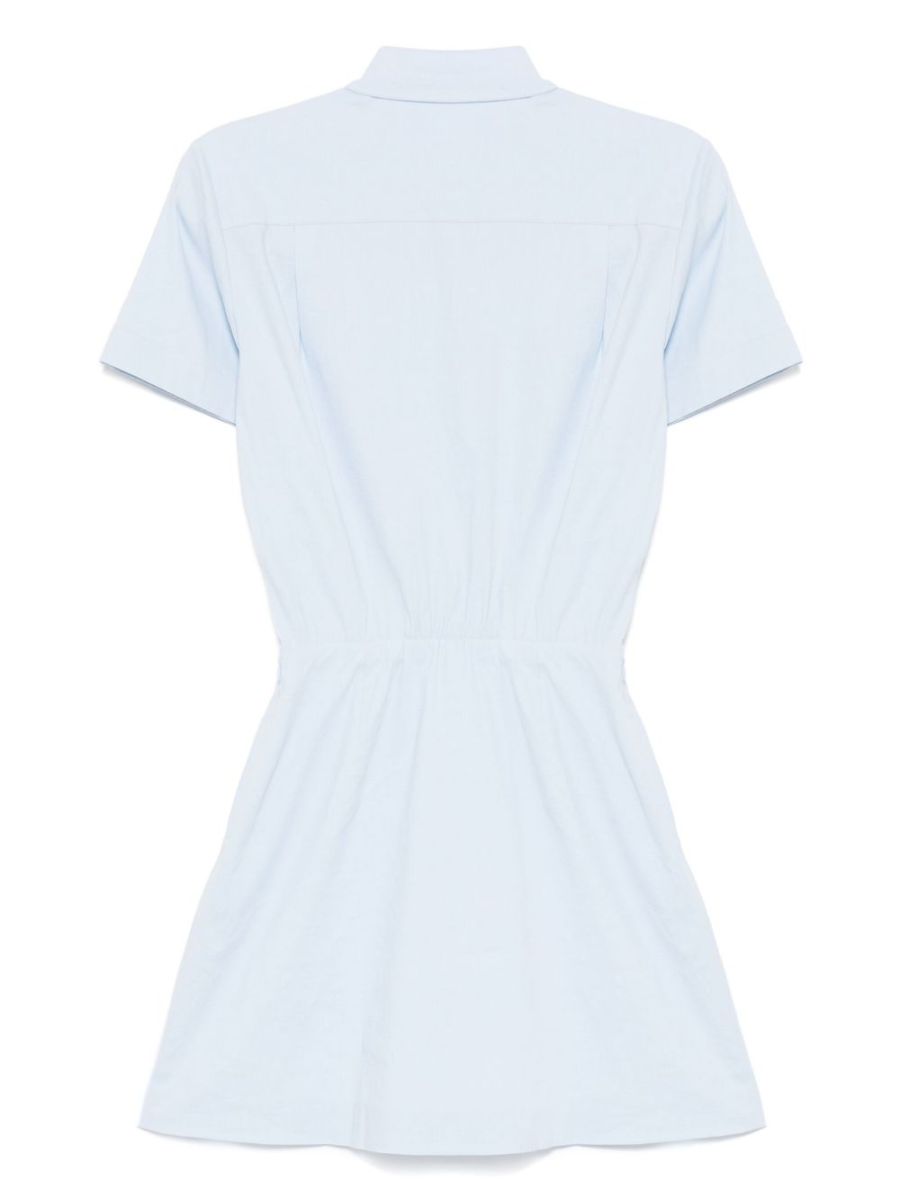 short-sleeved A-line dress - 2