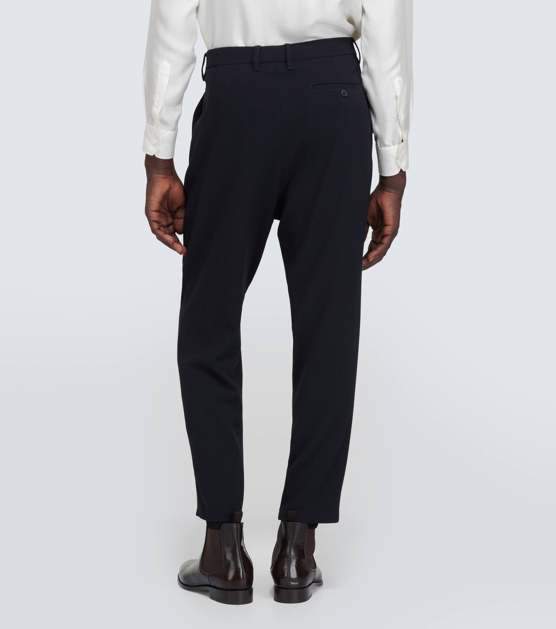 Virgin wool straight pants - 4