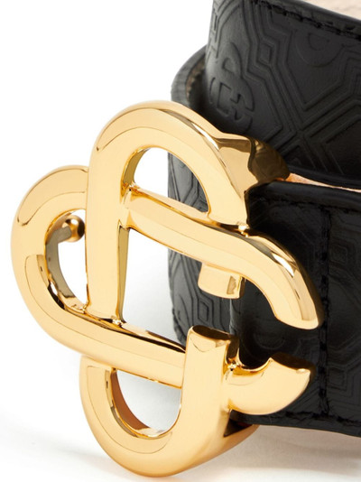 CASABLANCA logo-plaque leather belt outlook
