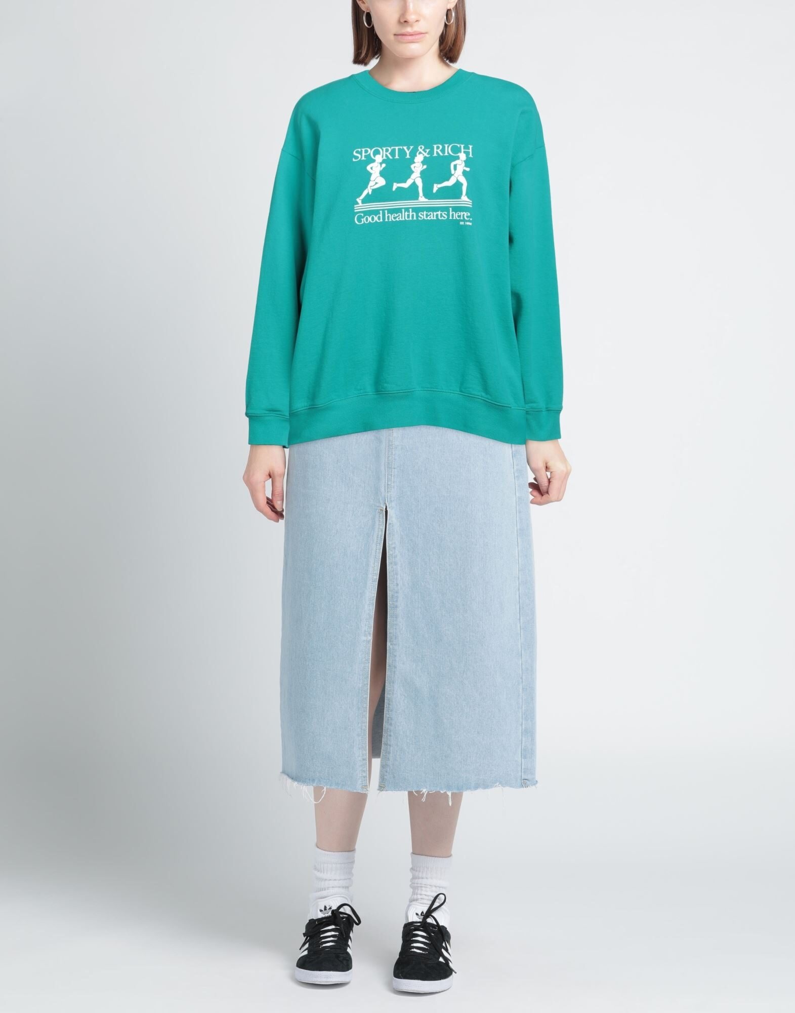 Turquoise Women's Sweatshirt - 2
