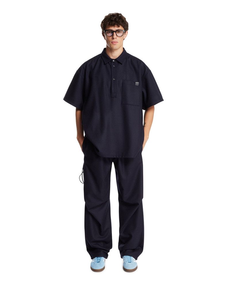 DARKPARK Blue Short-Sleeved Polo Shirt outlook
