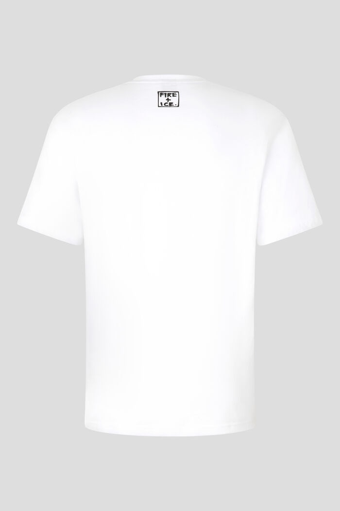 Mick T-shirt in White/Black - 7