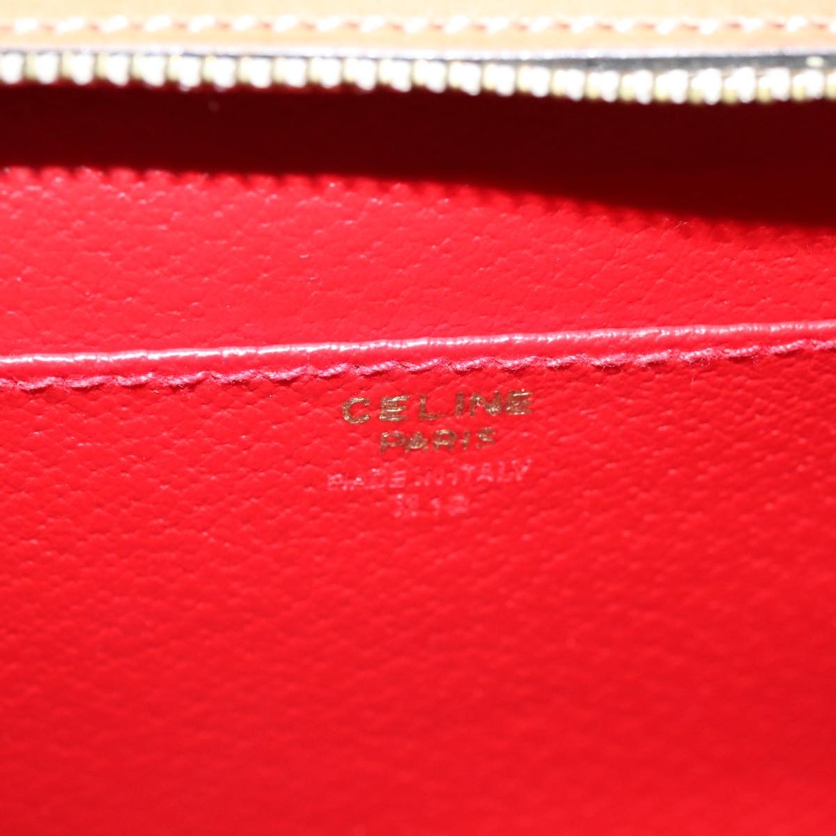CELINE Hand Bag Leather Beige - 11