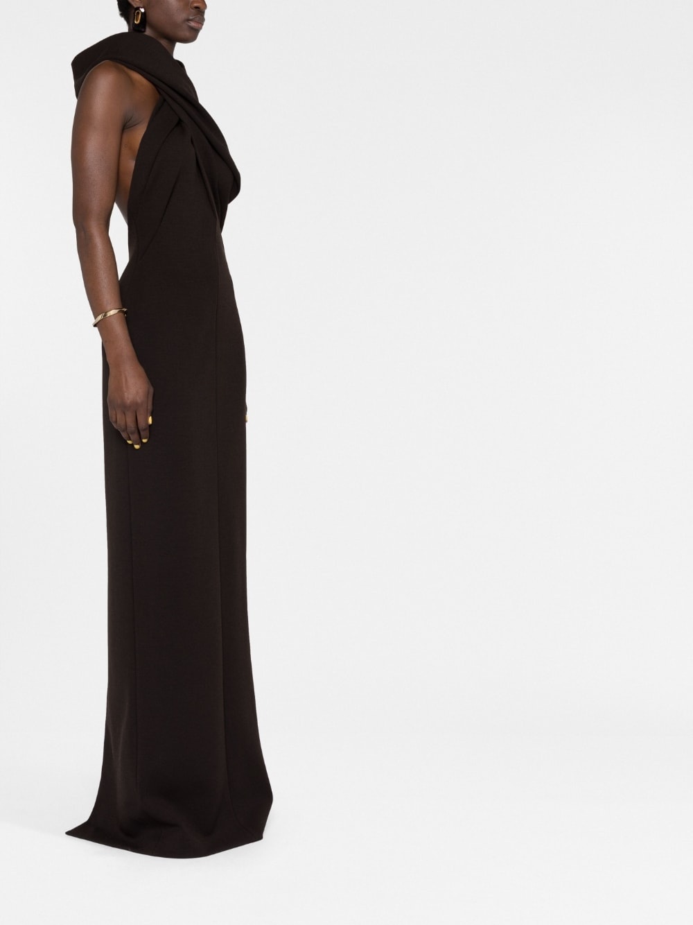 hooded maxi dress - 6