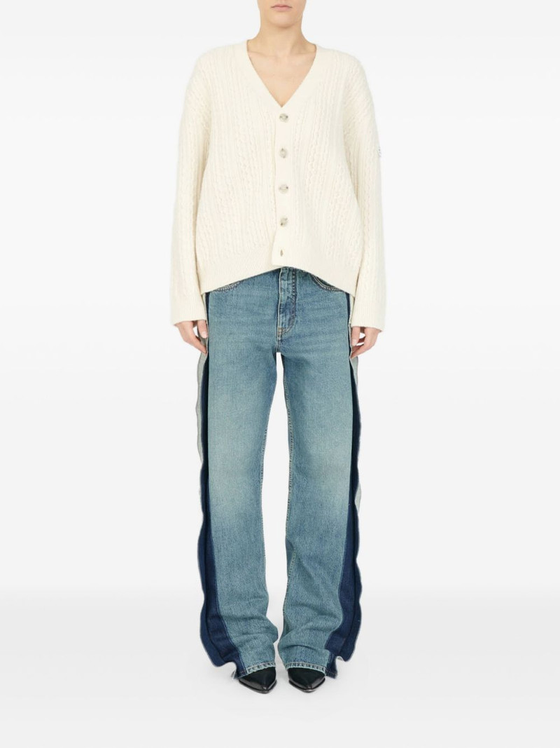 MM6 Maison Margiela cable-knit button cardigan outlook