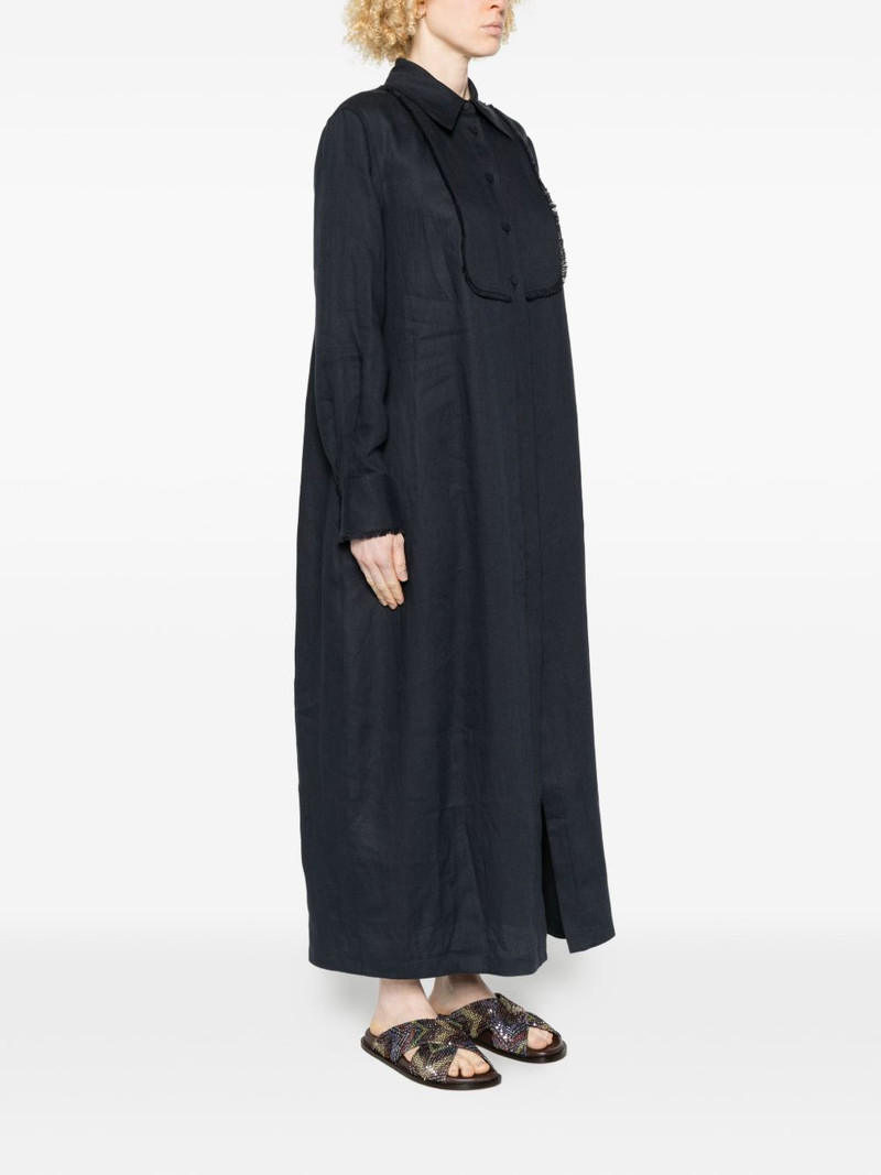 ribbon trim shirt dress 3
