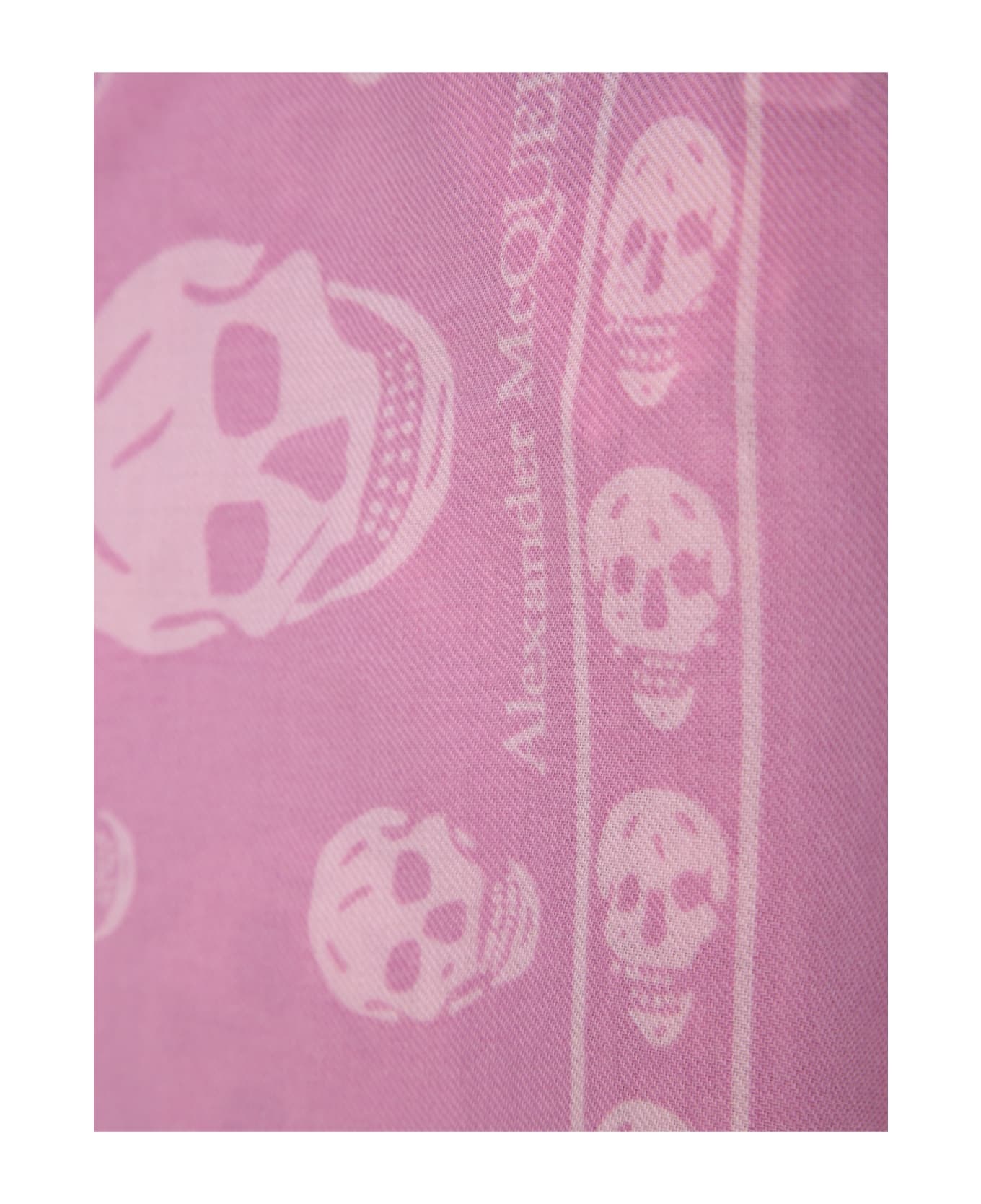 Scarf With Skull Motif - 2