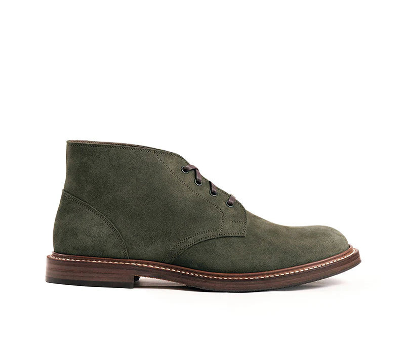 LK-022 Steadfast Chukka Boot Japanese Suede Olive - 4