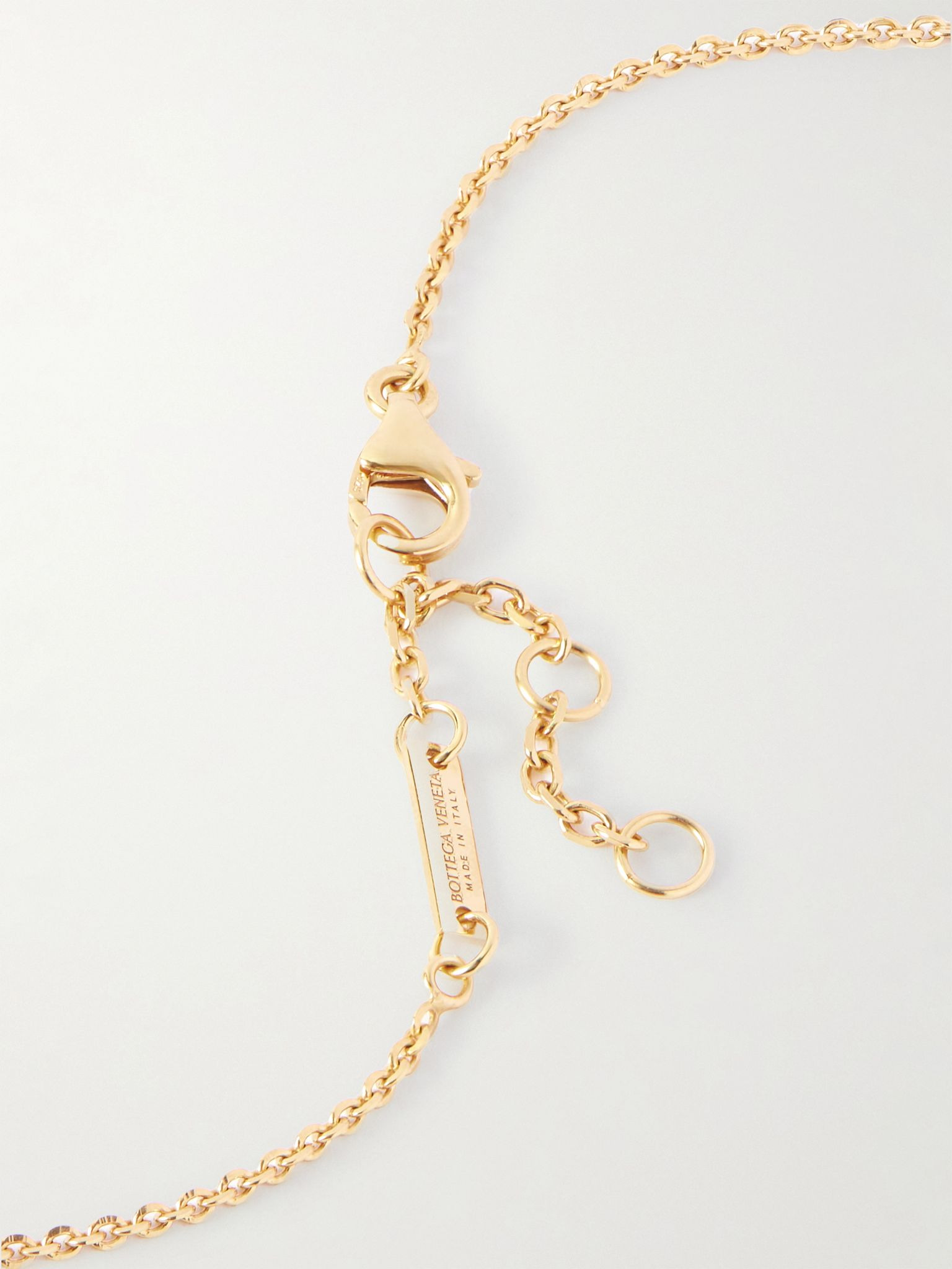 Gold-plated crystal necklace Gold - 3