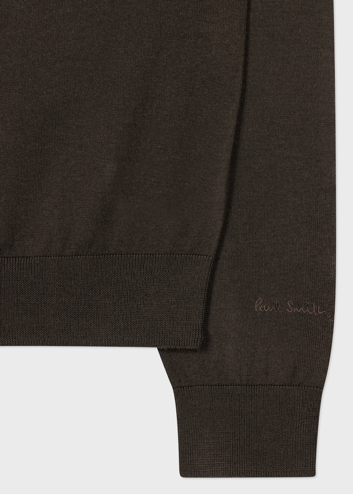 Merino Wool Half Zip Sweater - 2