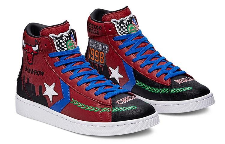 Converse Chinatown Market x Pro Leather High 'Bulls Championship Jacket' 171241C - 3
