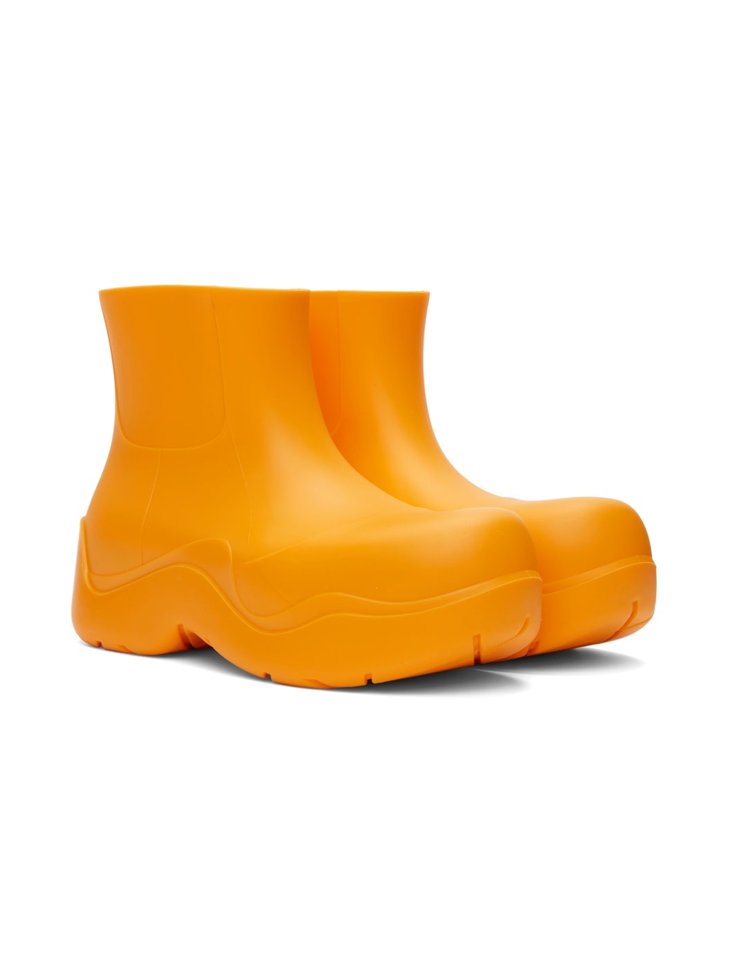 Orange Puddle Boots - 4