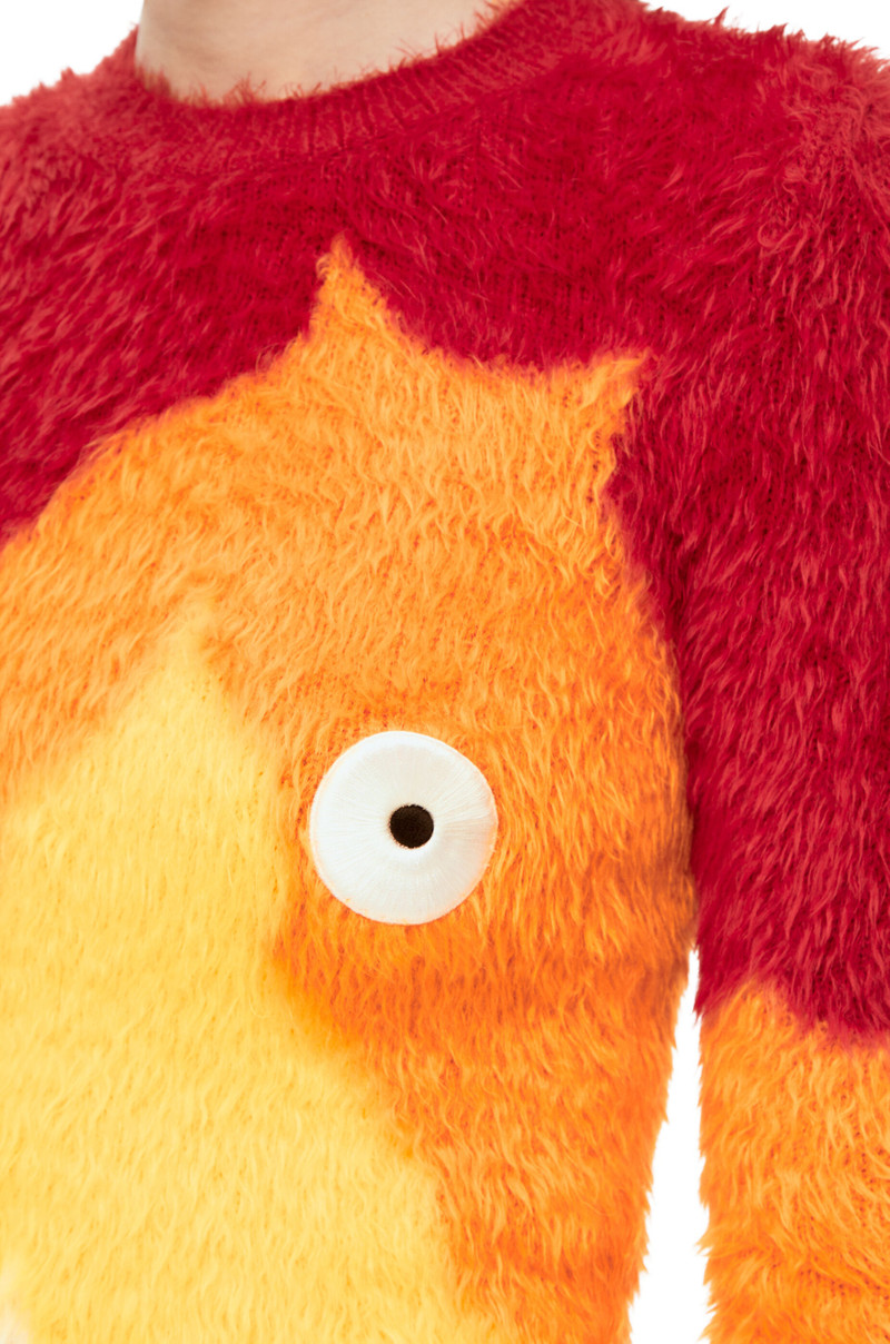 Calcifer sweater in intarsia knit 5