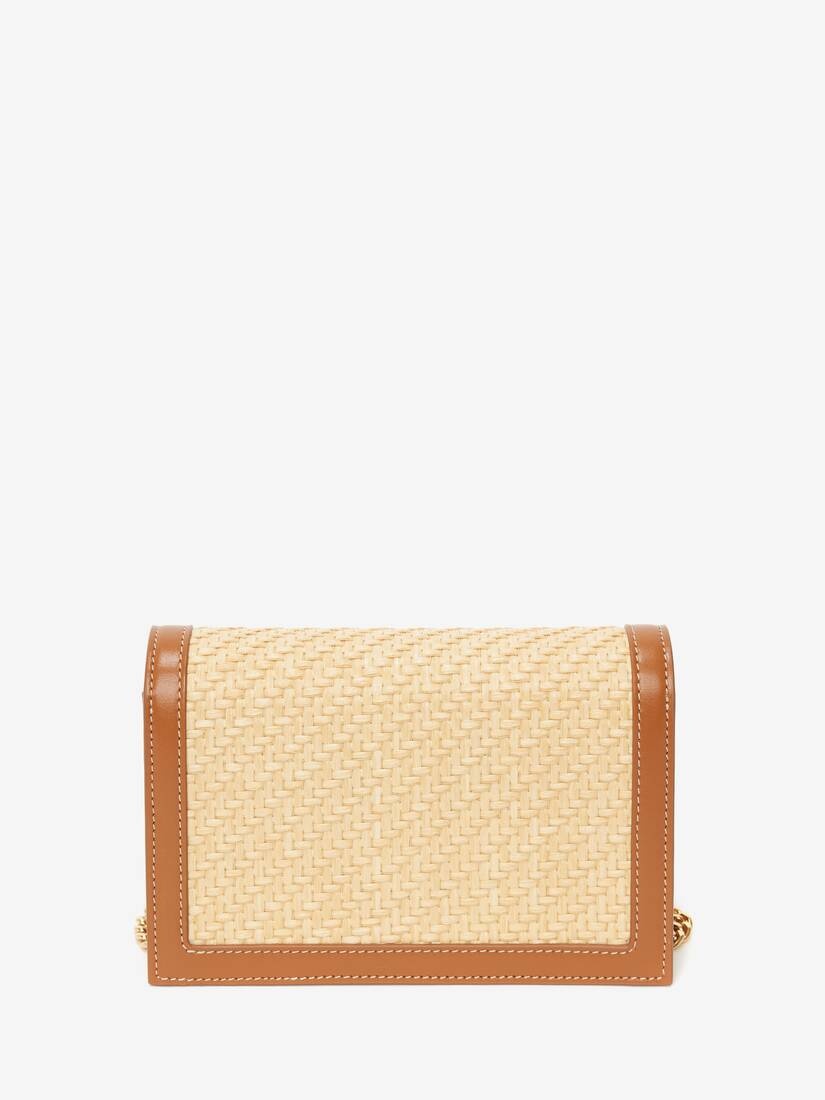 Small Rafia Skull Bag in Natural - 3