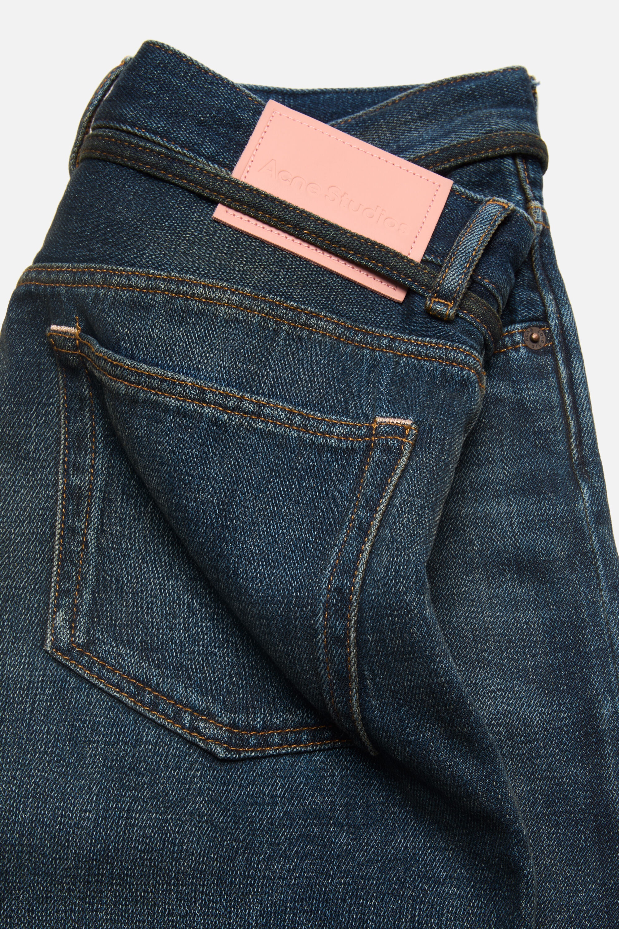 Denim shorts with belt - Loose fit - Dark Blue - 5