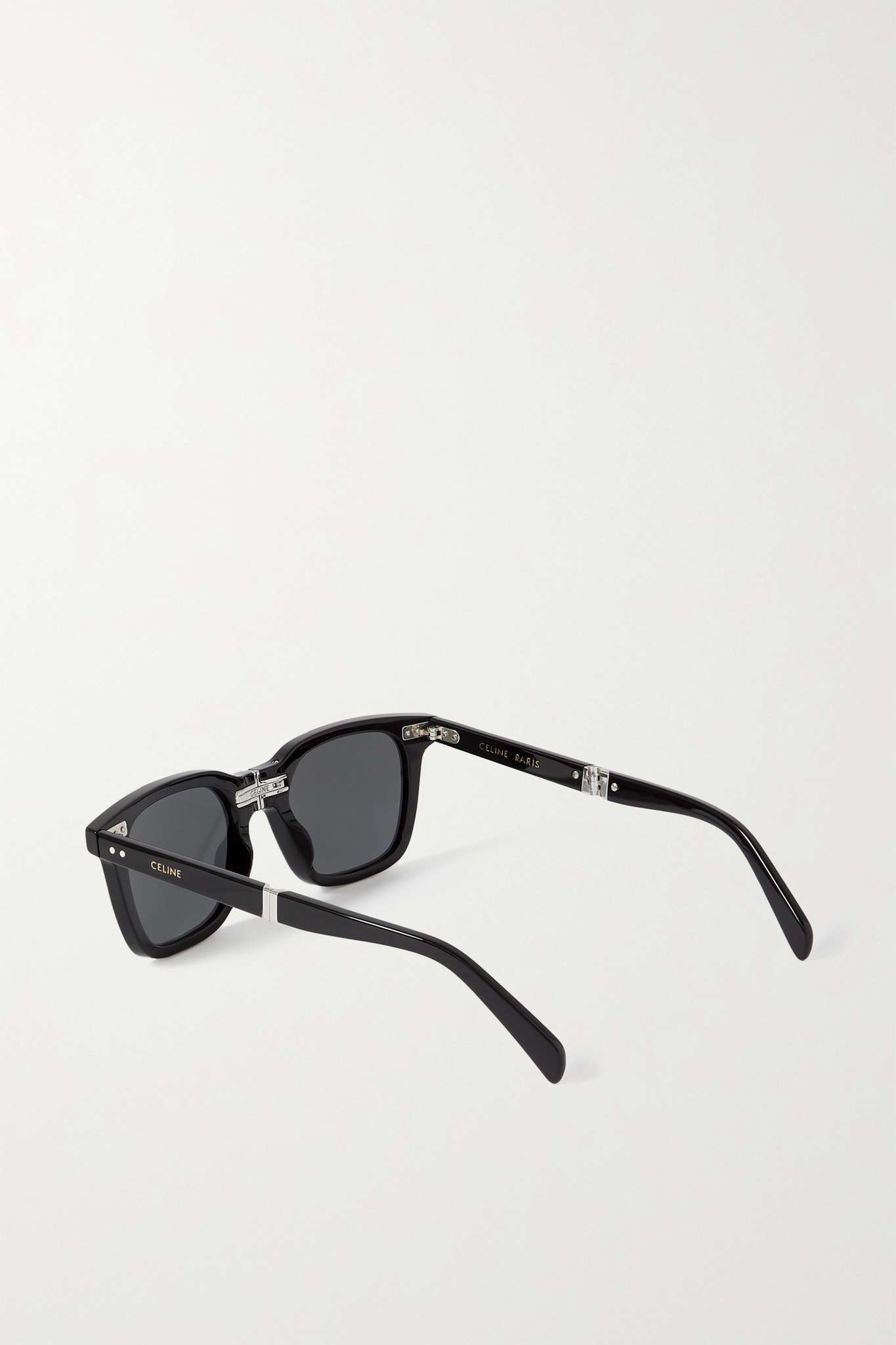 Foldable square-frame acetate sunglasses - 3