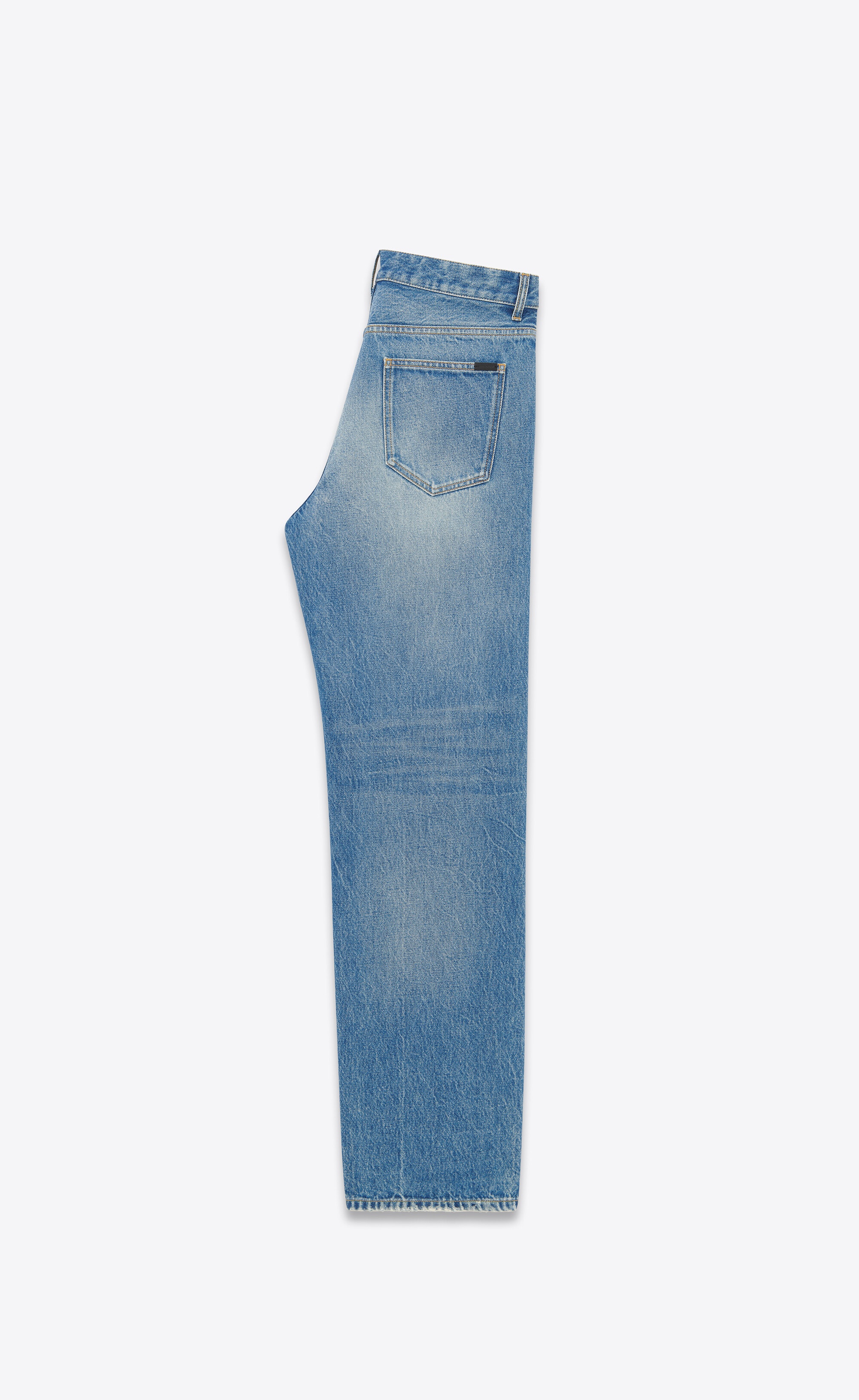 long extreme baggy jeans in lake medium blue denim - 3