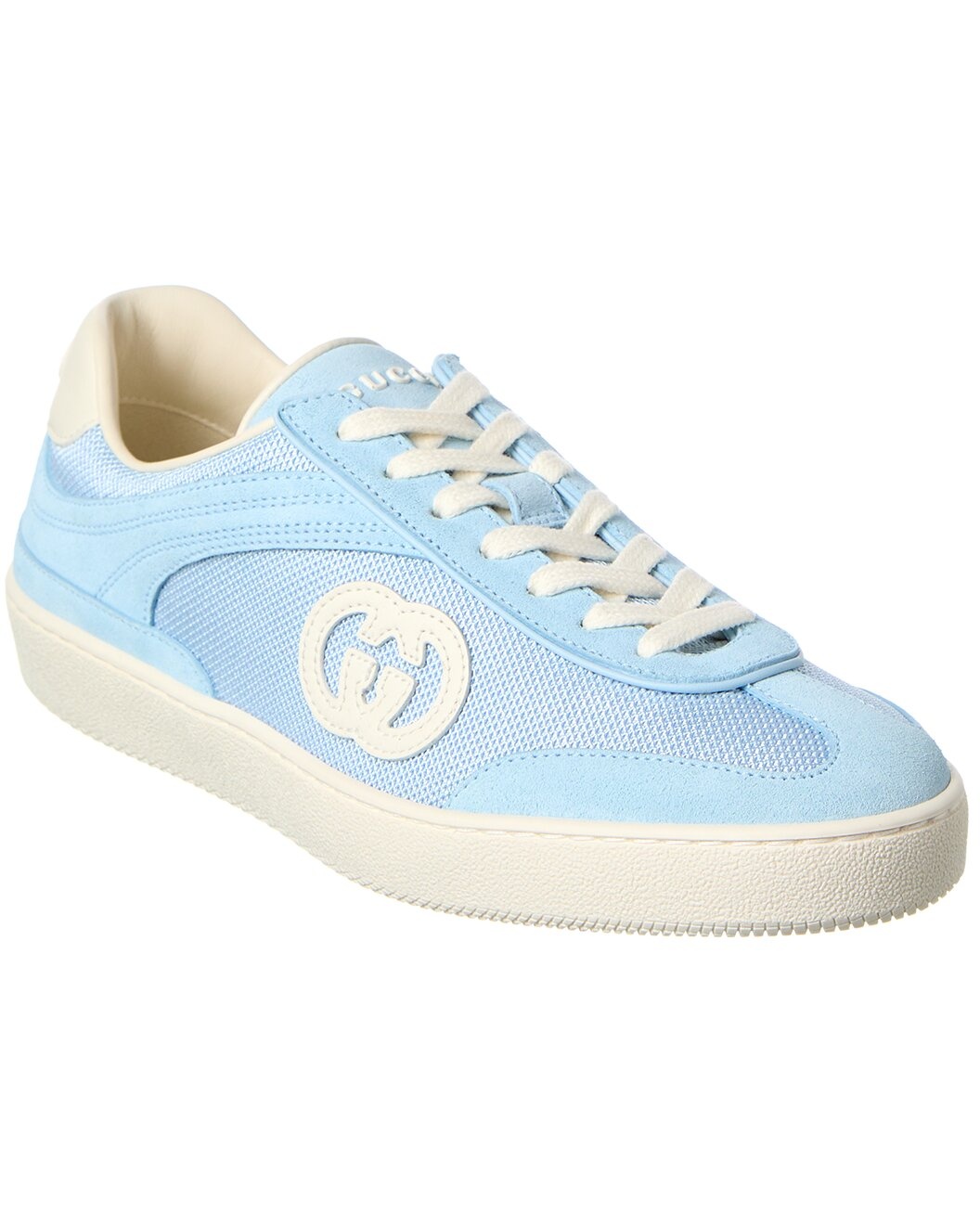 Gucci Interlocking G Canvas & Suede Sneaker - 1