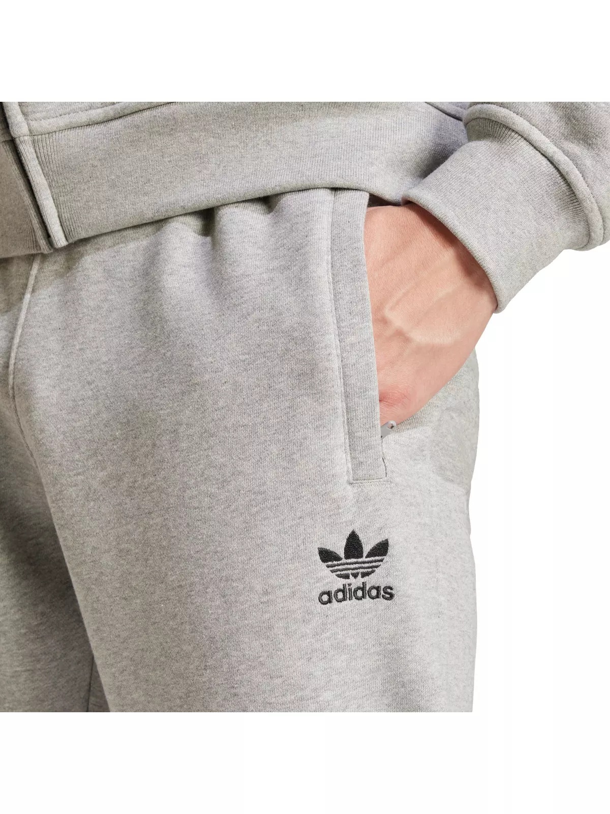 Originals Men's Trefoil Essentials Slim Fit Joggers - Grey - 4