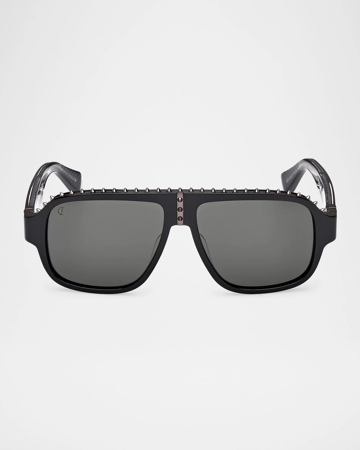 Roller Spiked Aviator Sunglasses - 1