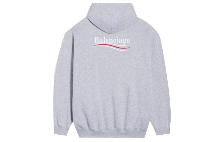 Balenciaga Political Campaign Hoodie Medium Fit 'Grey' 600583TKVI91379 - 2