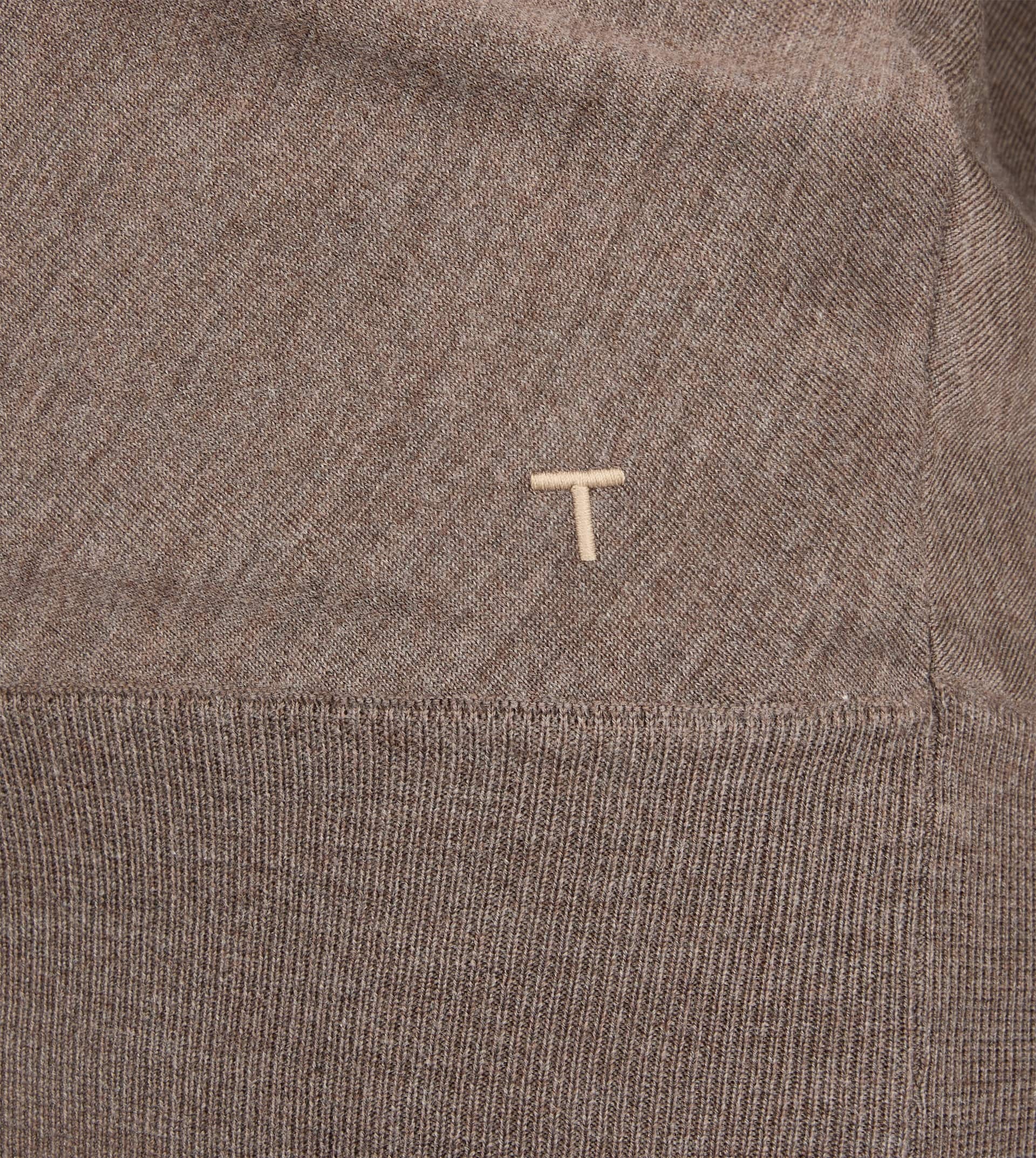 SILK BLEND TURTLENECK - BROWN - 8