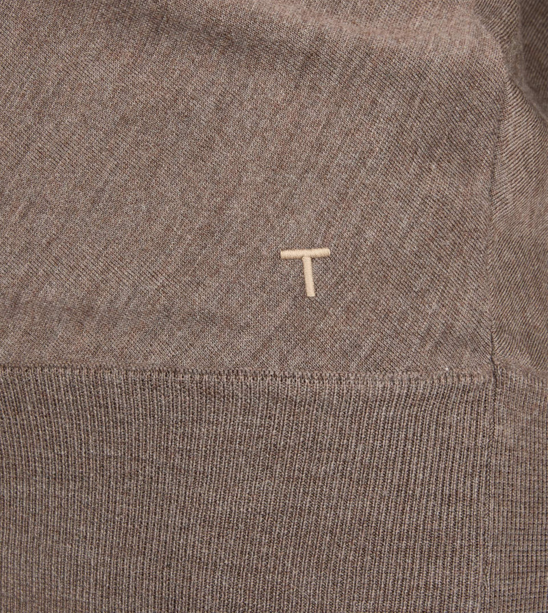 SILK BLEND TURTLENECK - BROWN 8