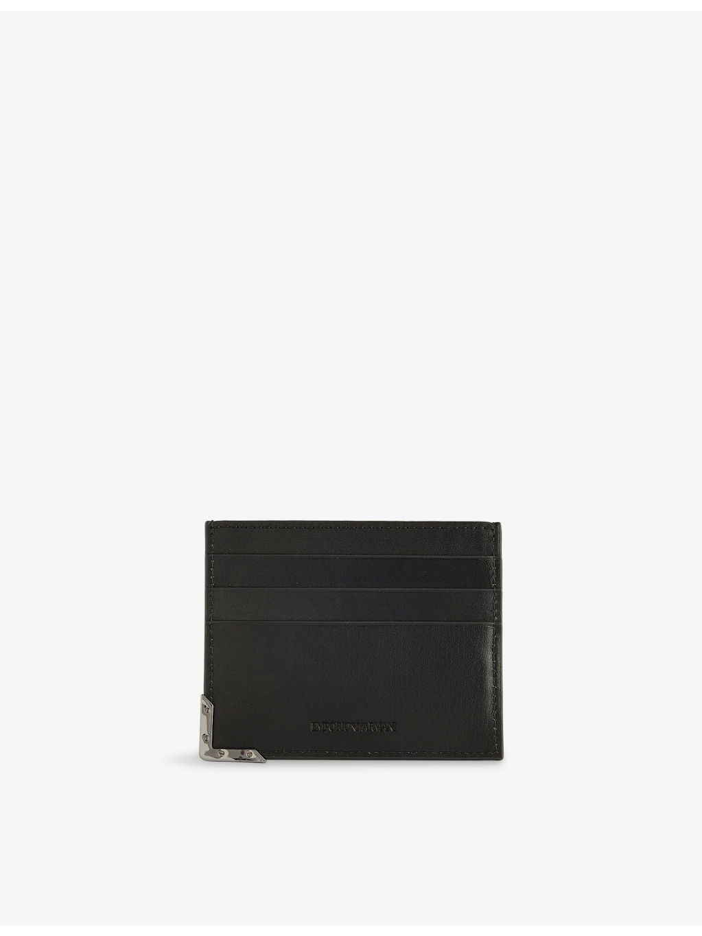 Logo-Badge Leather Card Holder - 3