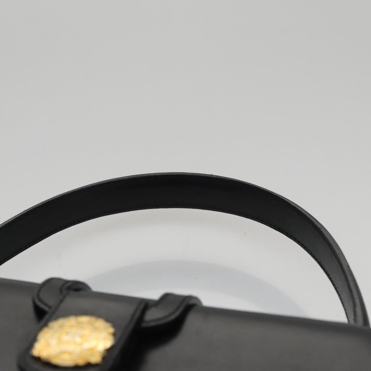 CELINE Hand Bag Leather Black Gold - 14