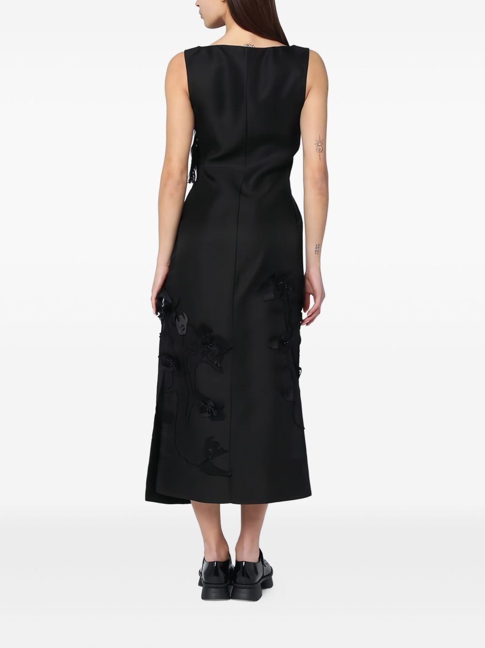 embroidered midi dress - 4