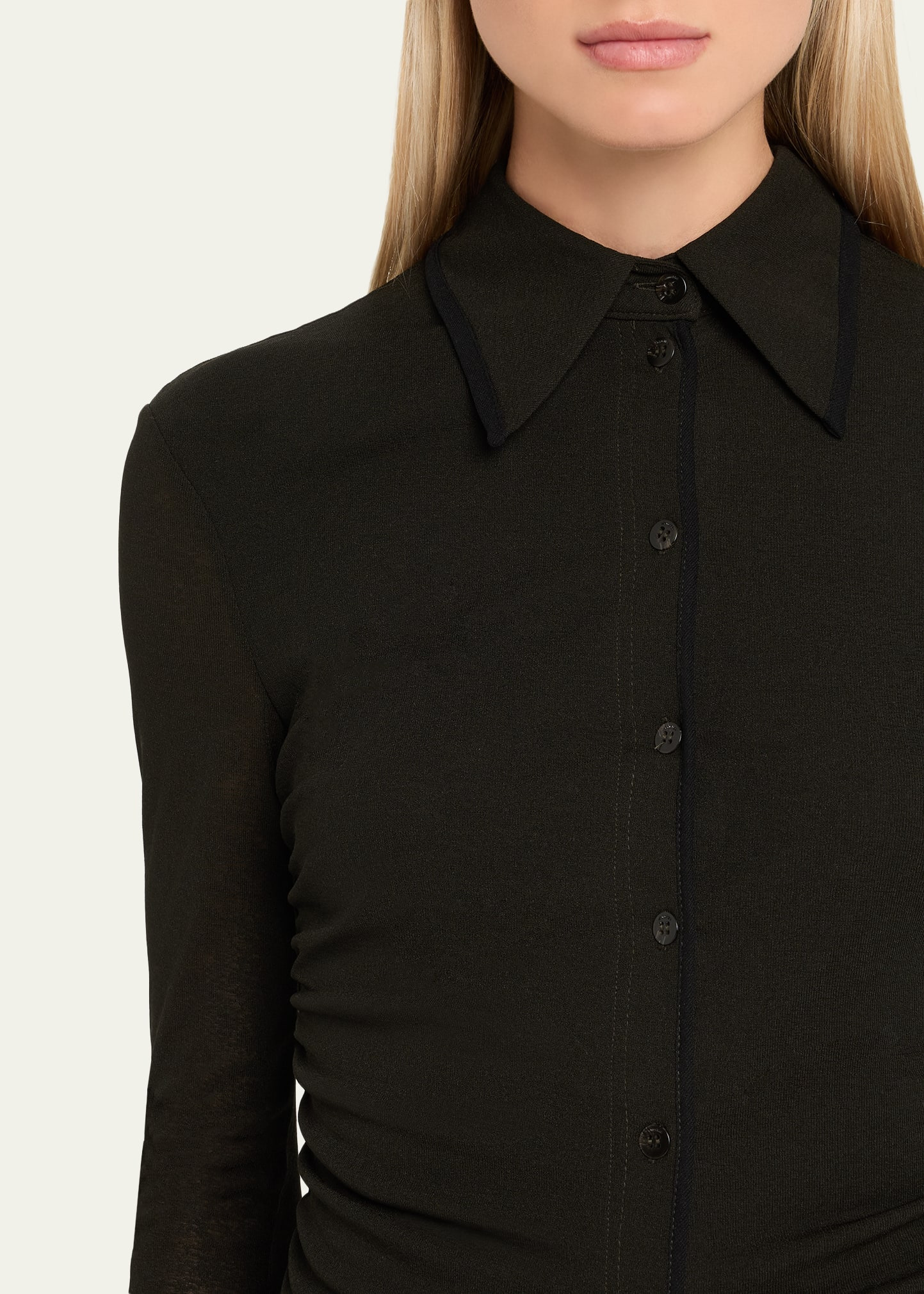 Idana Long-Sleeve Button-Front Top - 5